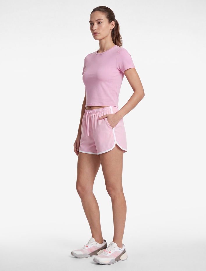  Pamuklu Slim Fit Kısa Kollu Bisiklet Yaka Spor Tişört