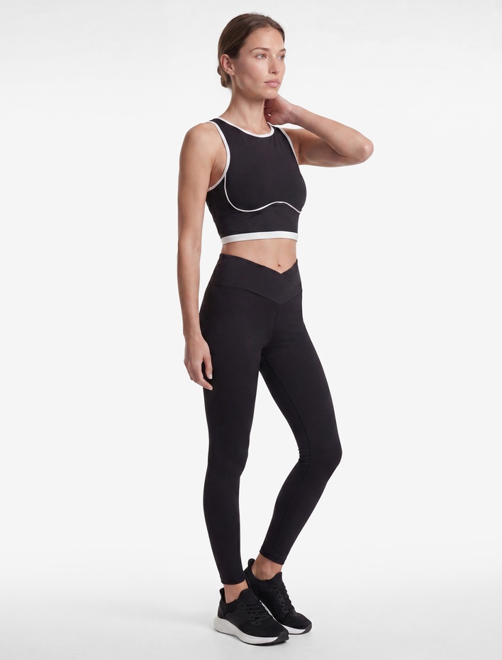  Yüksek Bel Slim Fit Kemer Detaylı Spor Tayt