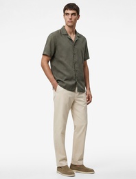 Pamuklu Regular Fit Cepli Gabardin Yazlık Chino Pantolon
