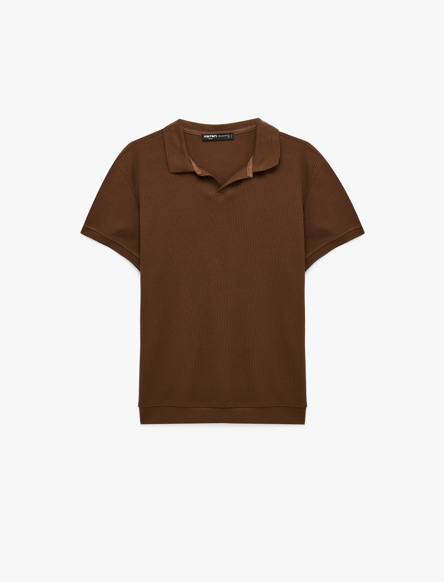 Koton Erkek Regular Fit Pamuklu Kısa Kollu Basic Polo Yaka Tişört