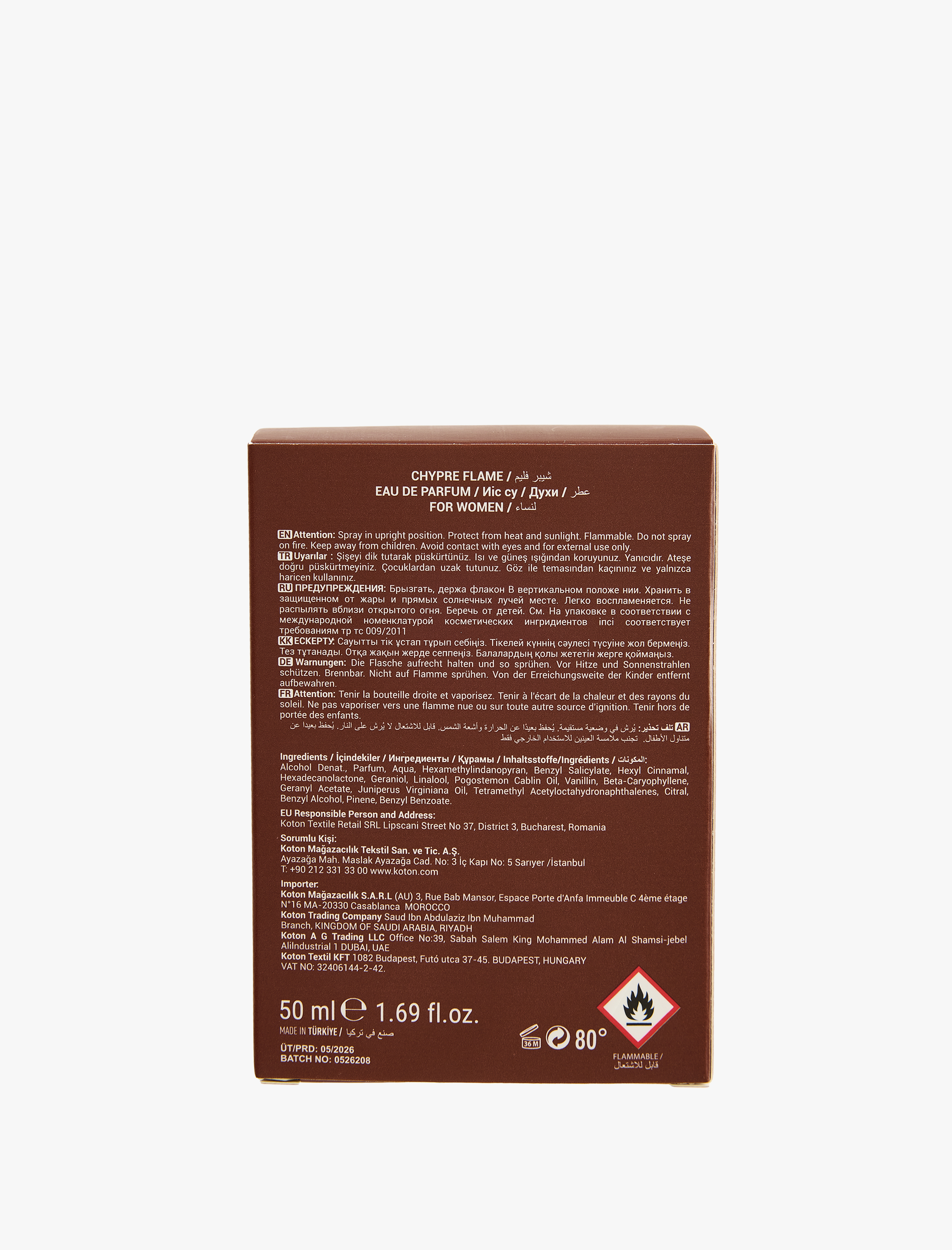  Kadın Parfüm Chypre Flame 50 ML