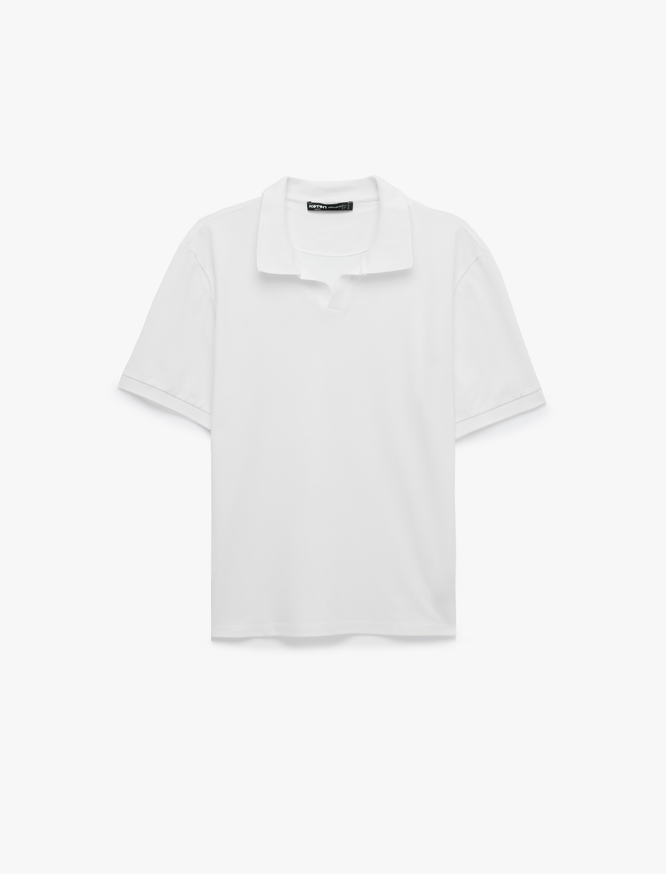   Pamuklu Kısa Kollu Regular Fit Pike Kumaş Polo Yaka Tişört