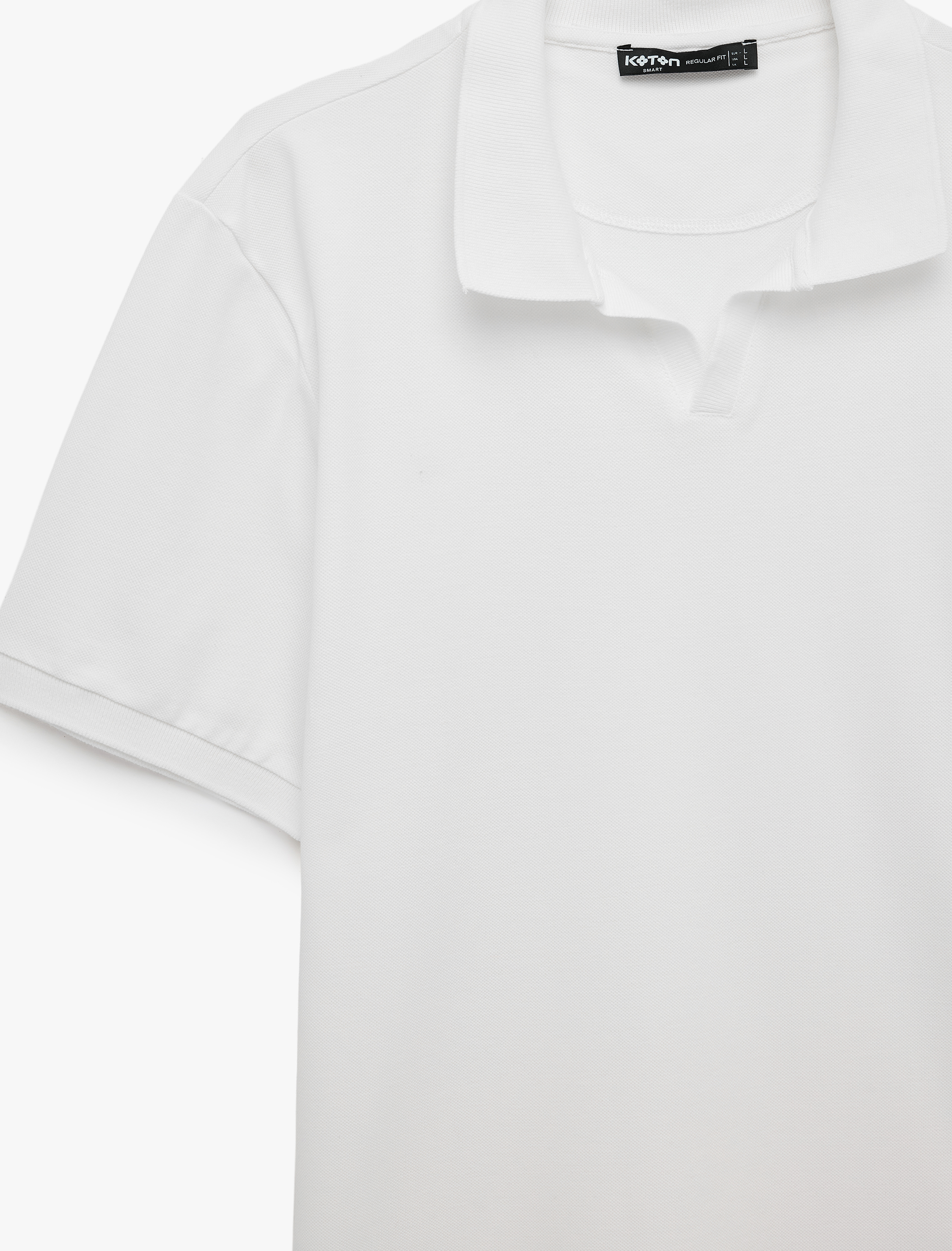   Pamuklu Kısa Kollu Regular Fit Pike Kumaş Polo Yaka Tişört