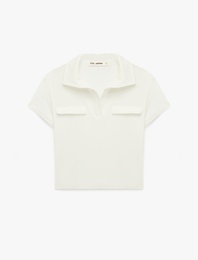 Modal Karışımlı Regular Fit Cep Detaylı Kısa Kollu Polo Yaka Tişört