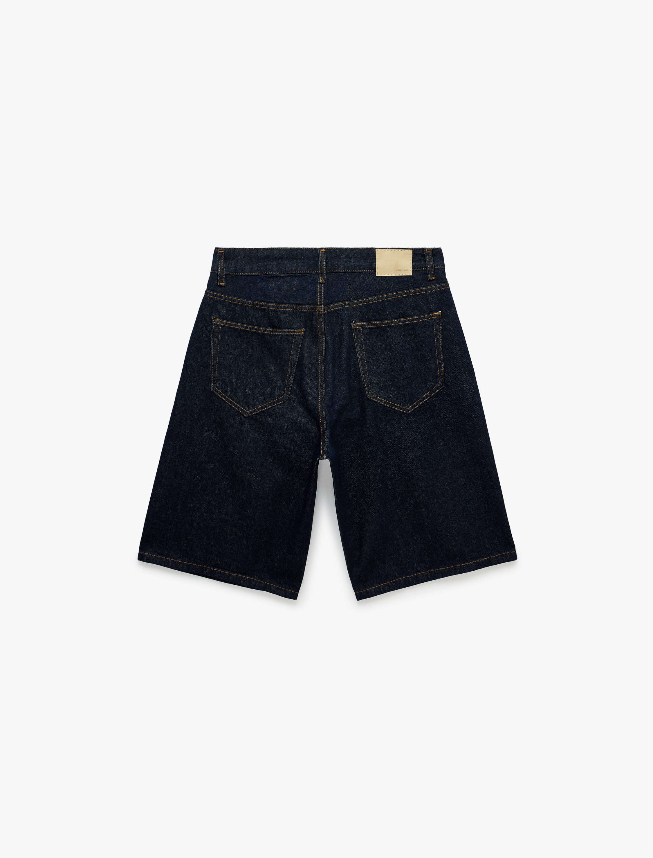   Pamuklu Bol Normal Bel Cepli Baggy Jean Şort