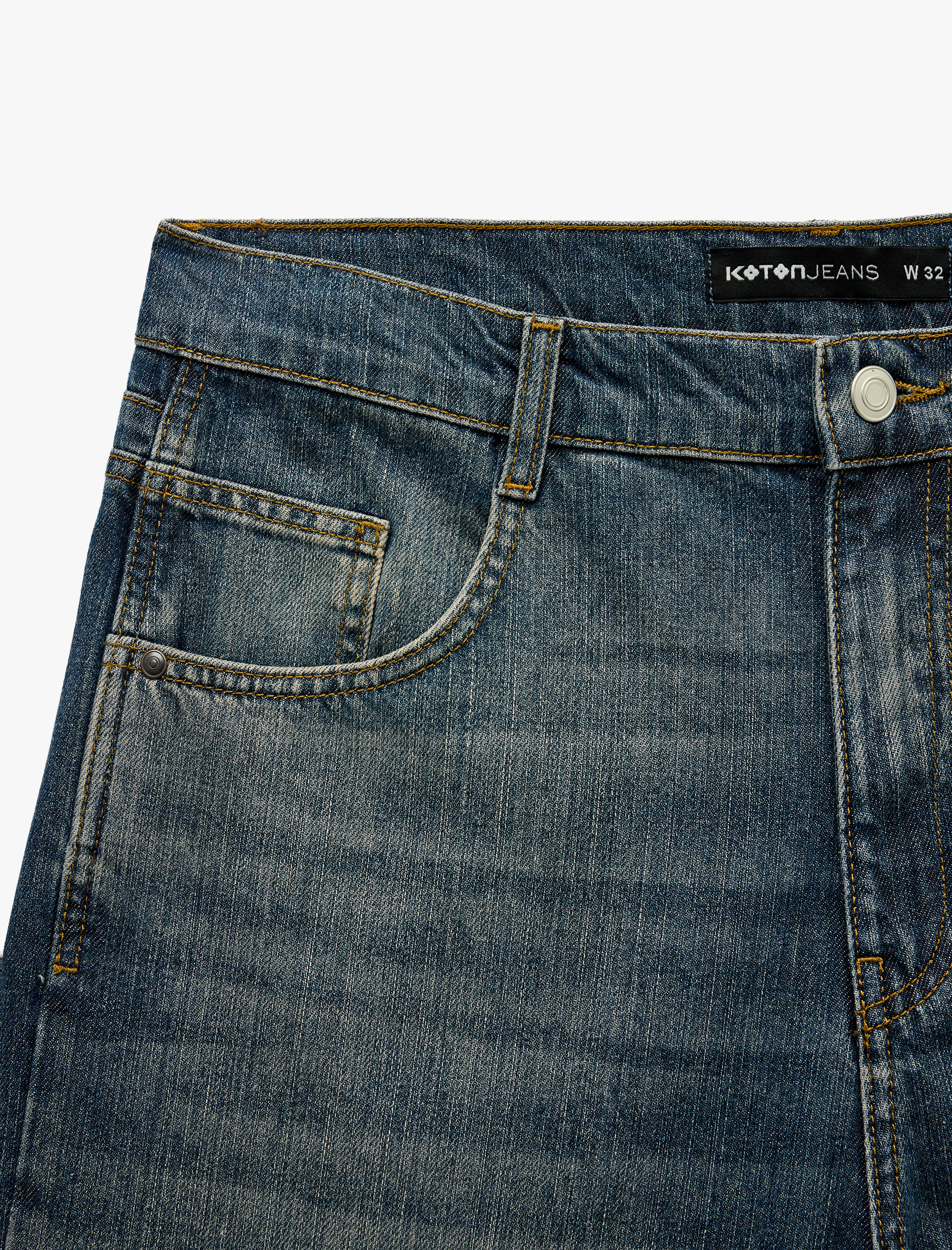   Pamuklu Normal Bel Cepli Bol Baggy Jean Şort