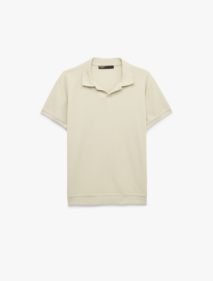  Regular Fit Pamuklu Kısa Kollu Basic Polo Yaka Tişört