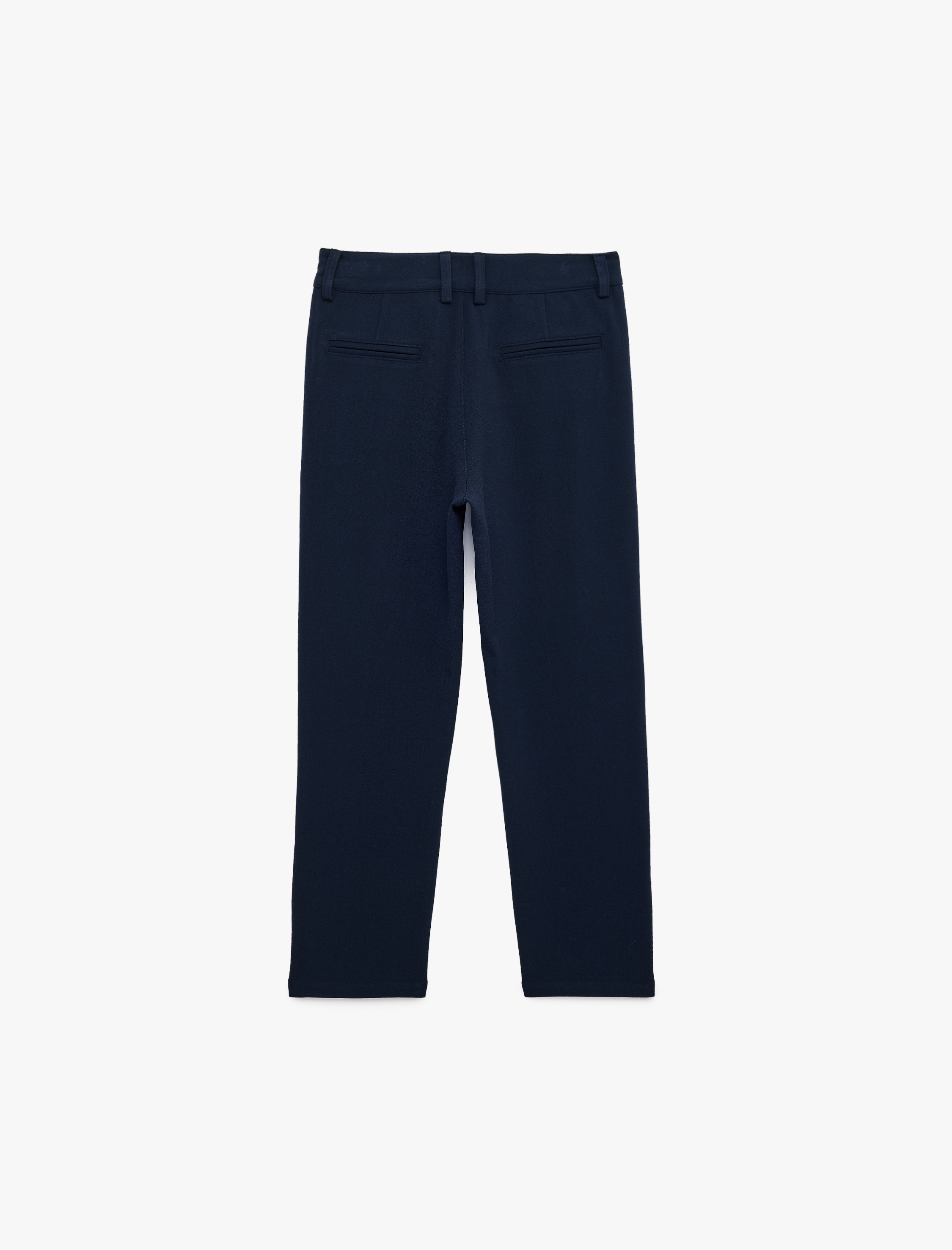  Erkek Çocuk Viskon Karışımlı Cep Detaylı Slim Fit Chino Pantolon