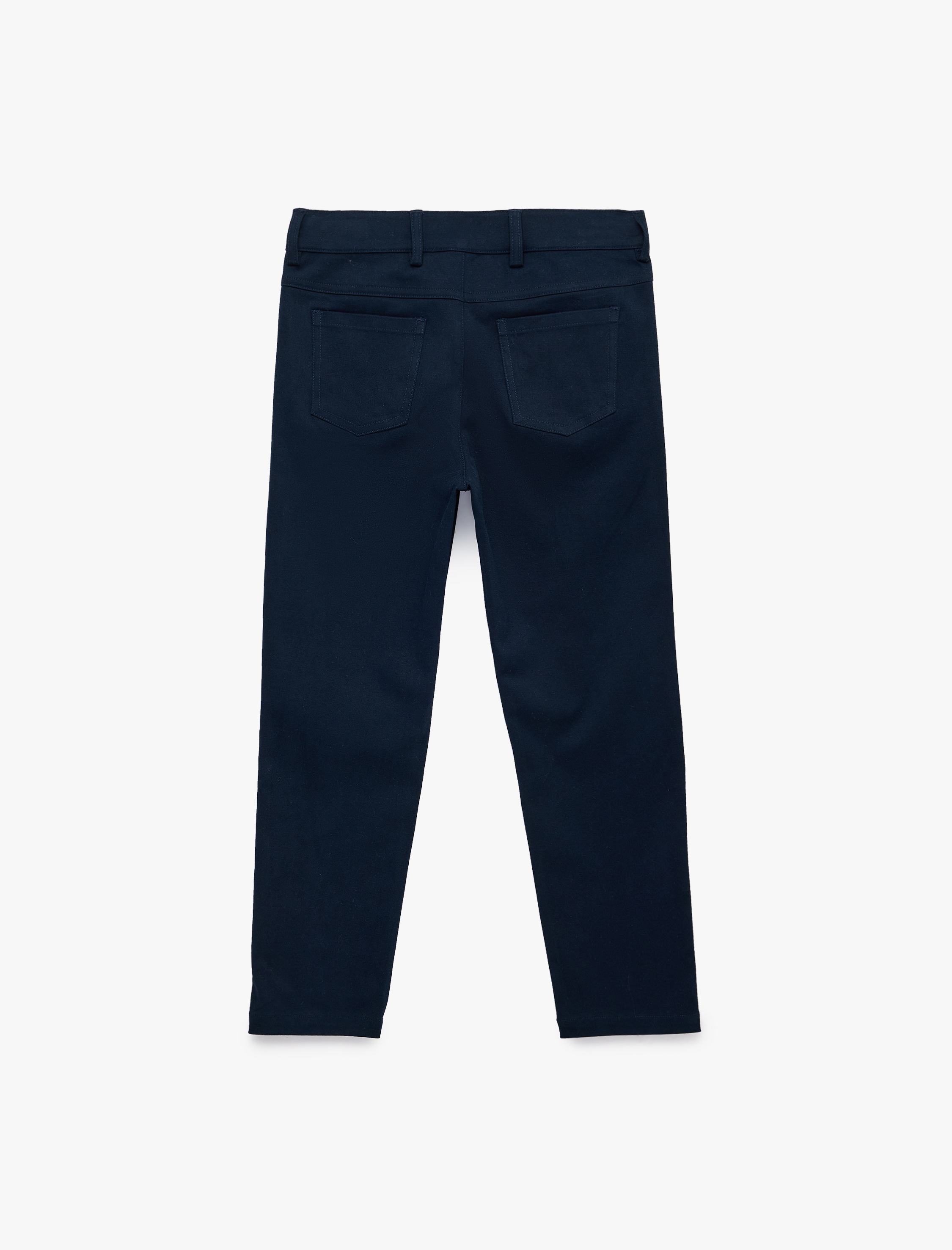  Erkek Çocuk Cep Detaylı Gabardin Pamuklu Chino Pantolon