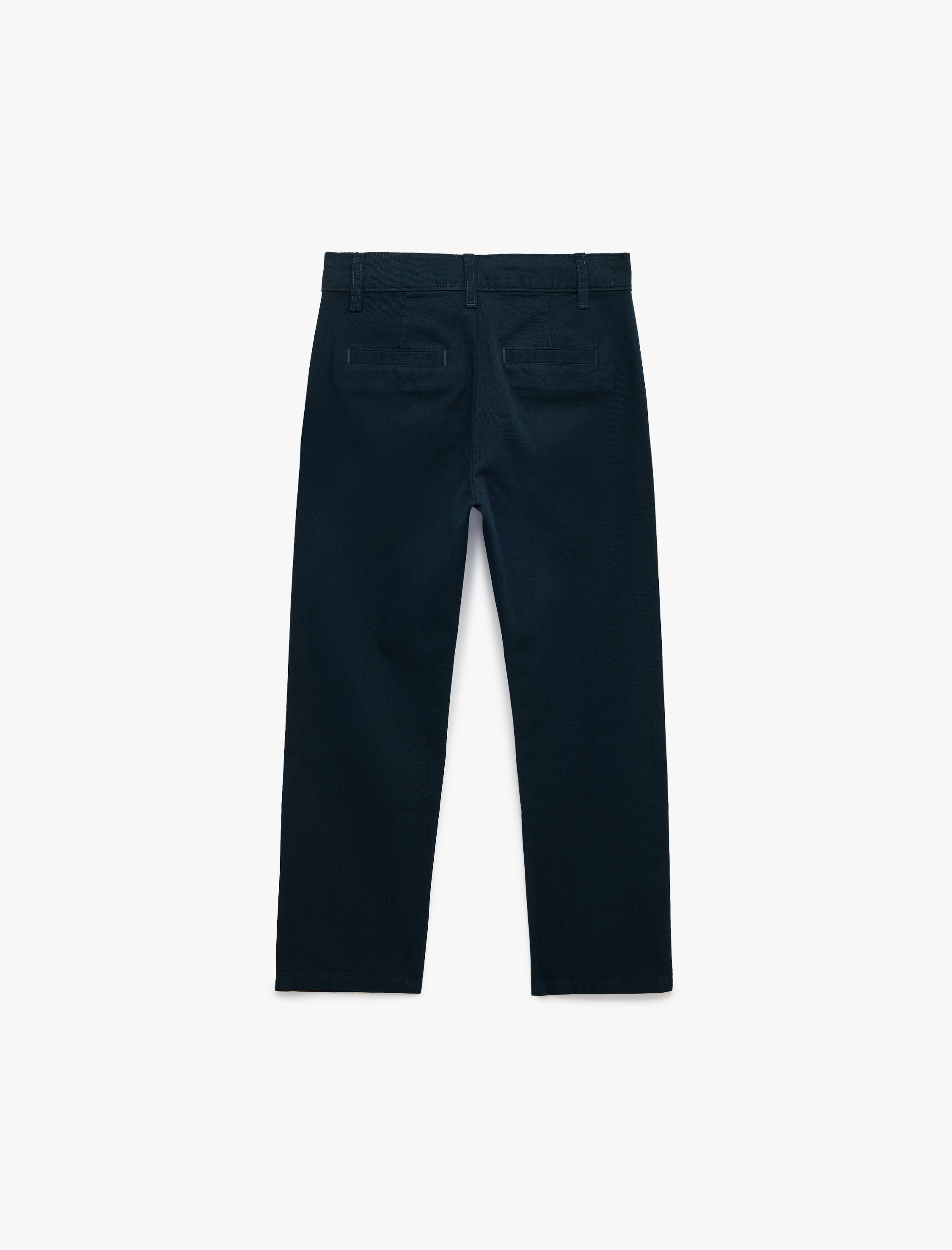  Erkek Çocuk Düğmeli Pamuklu Gabardin Chino Pantolon