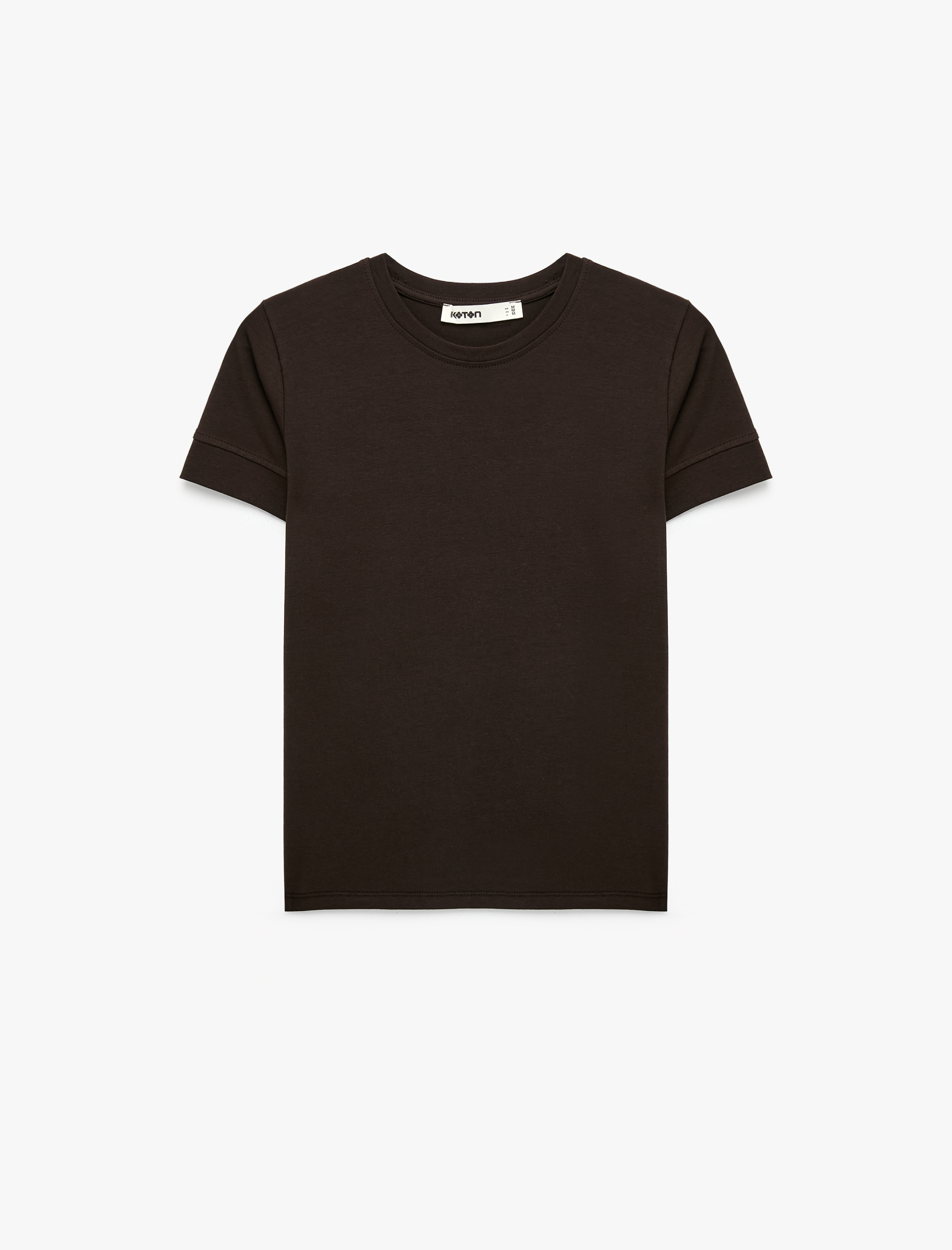   Pamuklu Slim Fit Kısa Kollu Bisiklet Yaka Basic Tişört