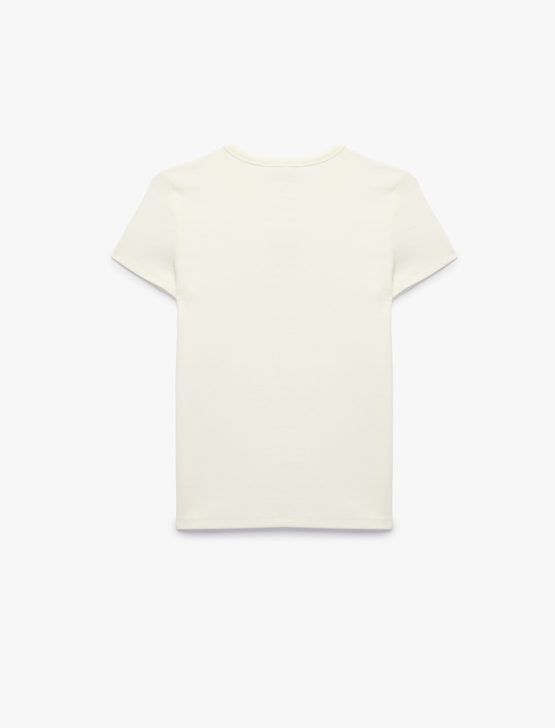   Koton X Şahika Ercümen - Slim Fit Bisiklet Yaka Kısa Kollu Yengeç Nakış Detaylı Tişört