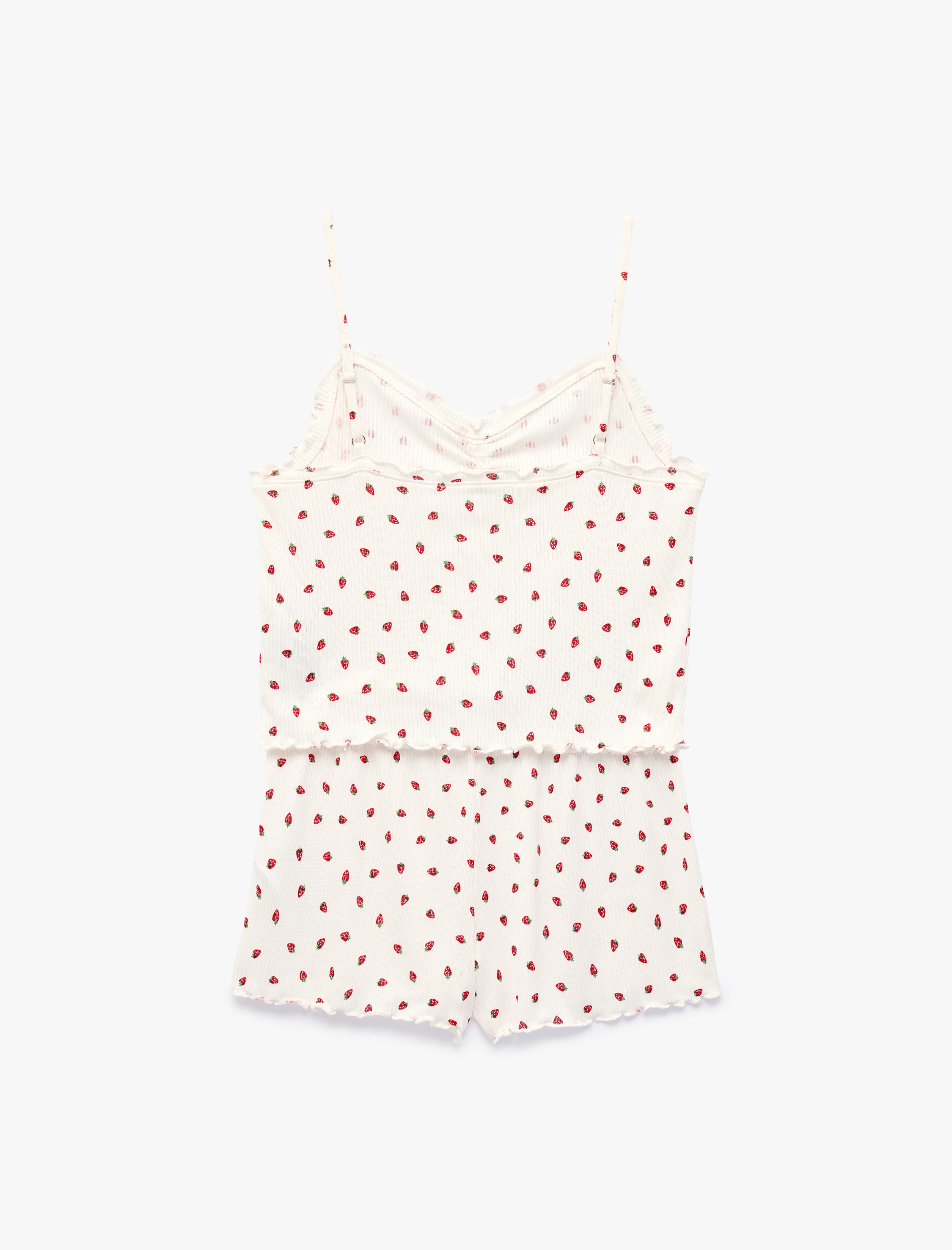   Desenli Rahat Kesim Şortlu Pijama Takımı
