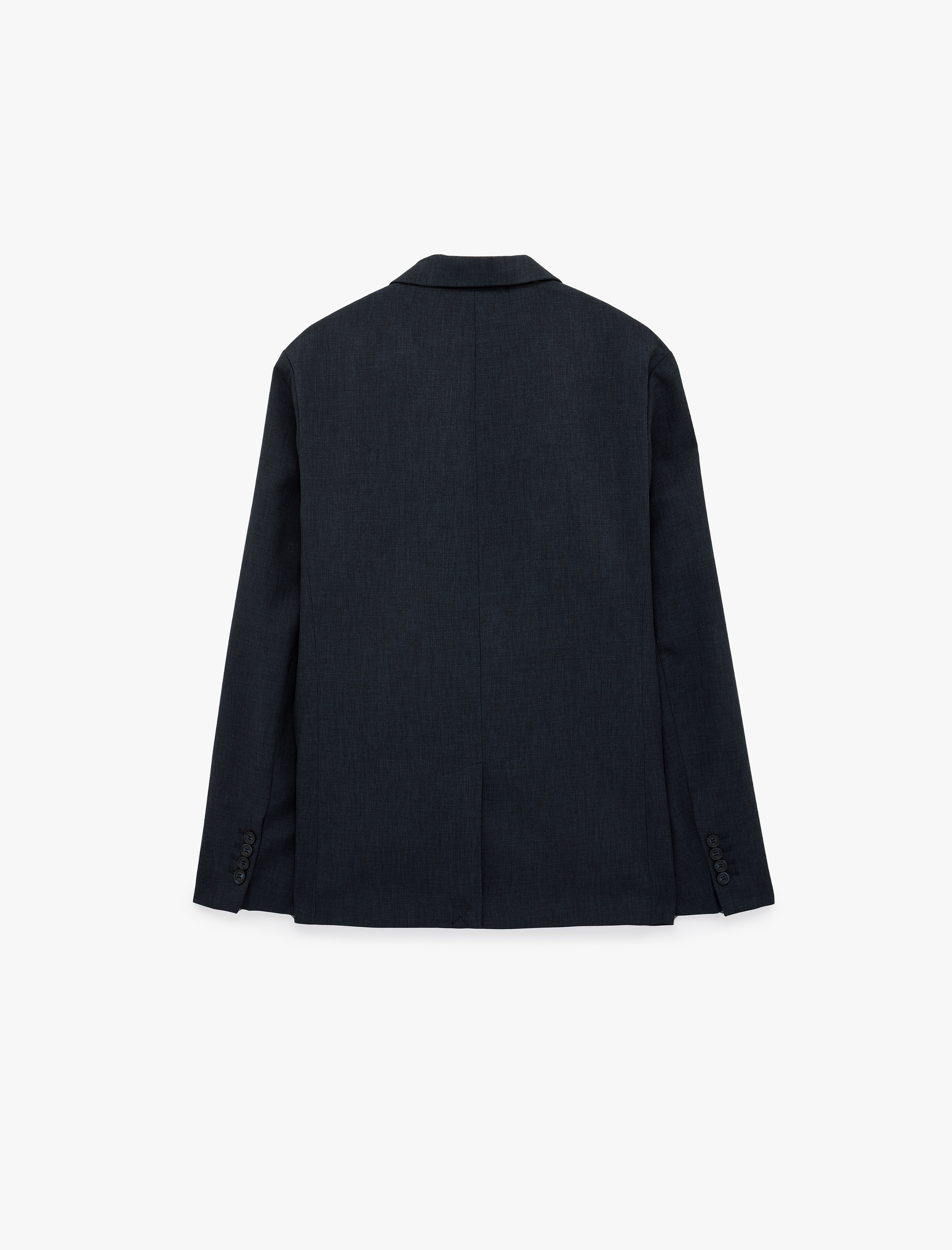   Düğmeli Uzun Kollu Kapaklı Cepli Mono Yaka Blazer Ceket