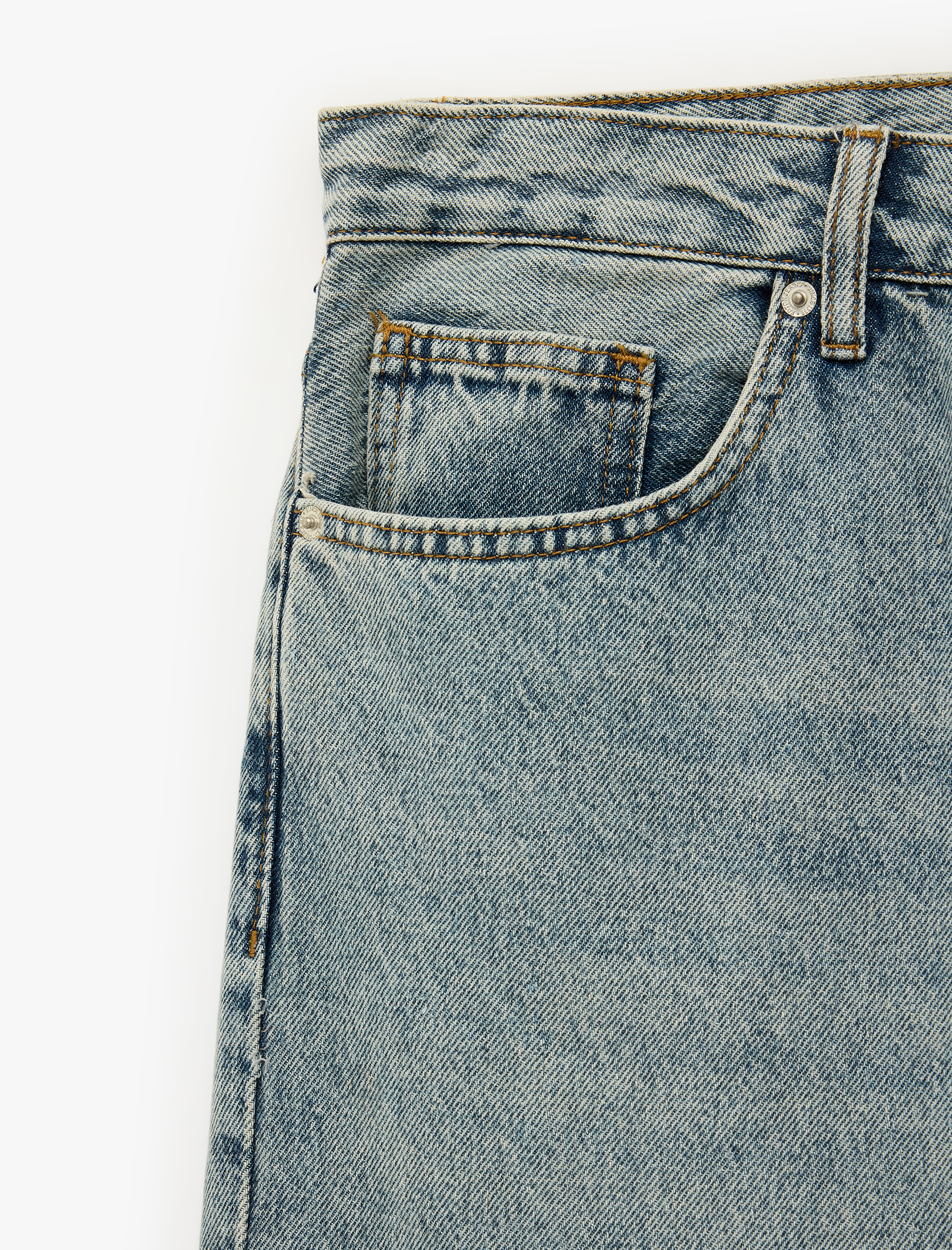   Normal Bel Pamuklu Bol Kalıp Baggy Jean Pantolon