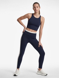 Biyeli Yüksek Bel Slim Fit Spor Tayt