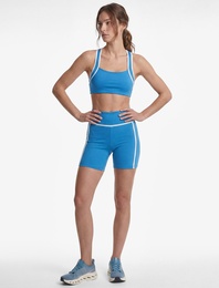 Slim Fit Yüksek Bel Biyeli Spor Tayt