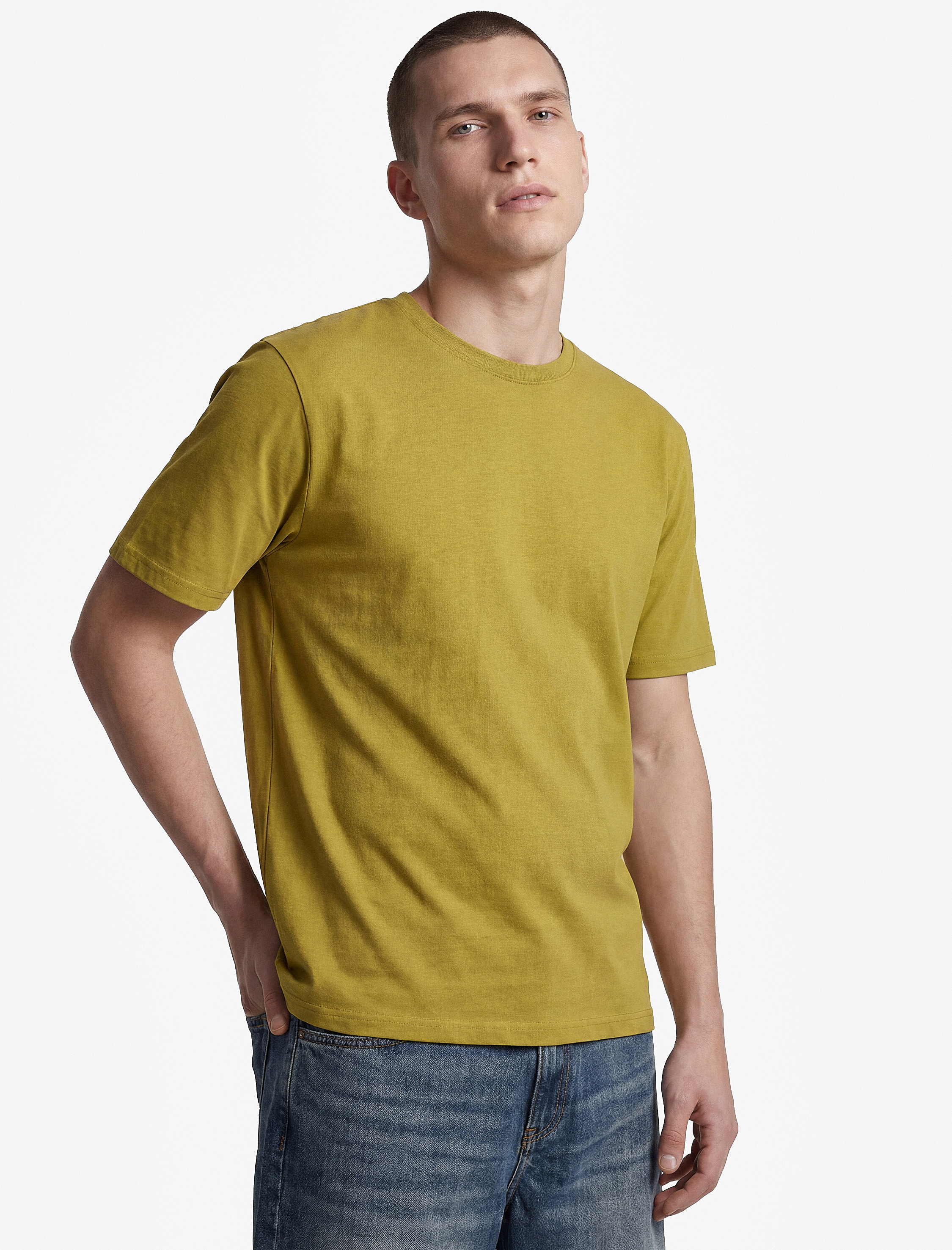  Pamuklu Bisiklet Yaka Kısa Kollu Basic Oversize Tişört