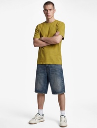 Pamuklu Bisiklet Yaka Kısa Kollu Basic Oversize Tişört