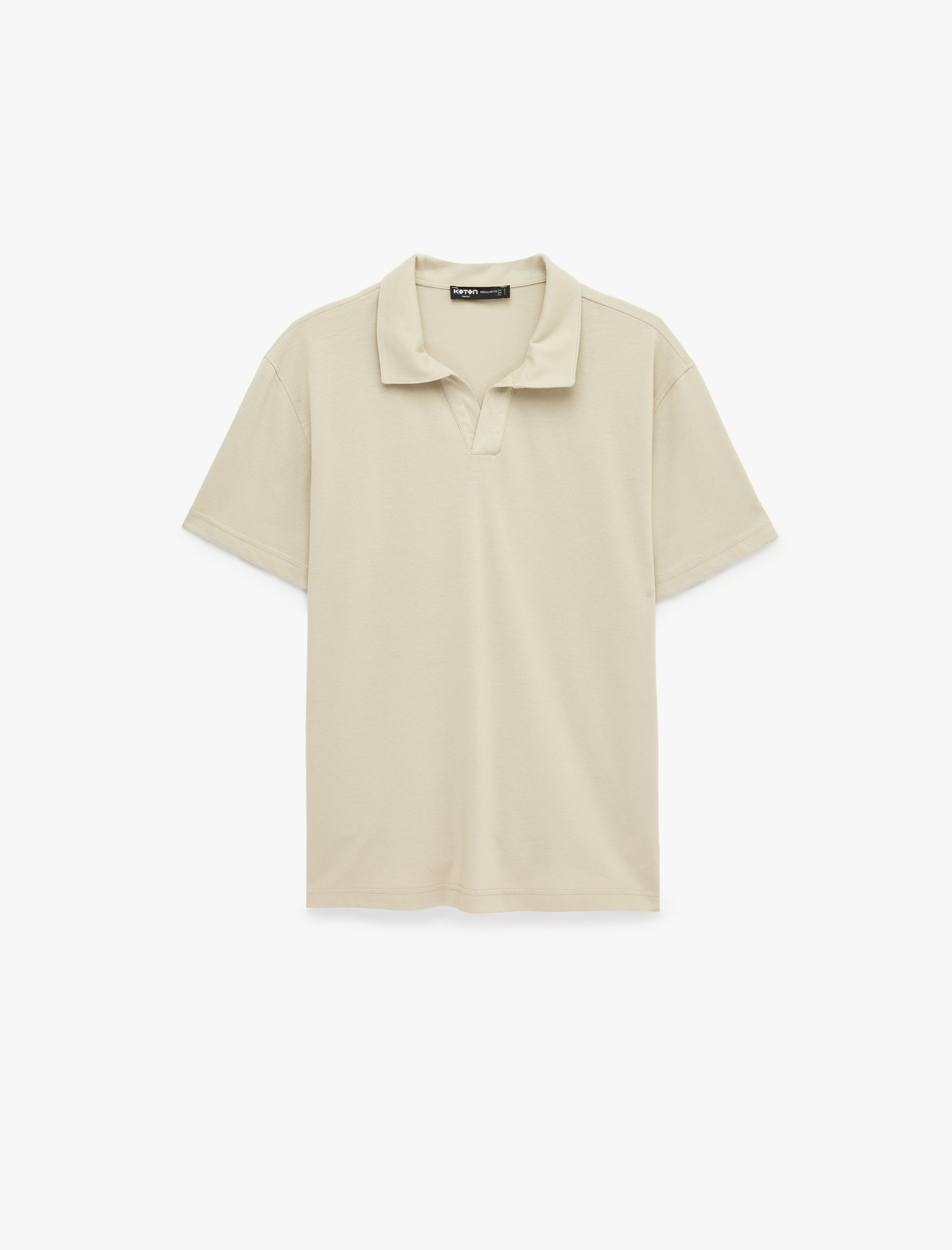   Pamuklu Kısa Kollu Regular Fit Basic Polo Yaka Tişört