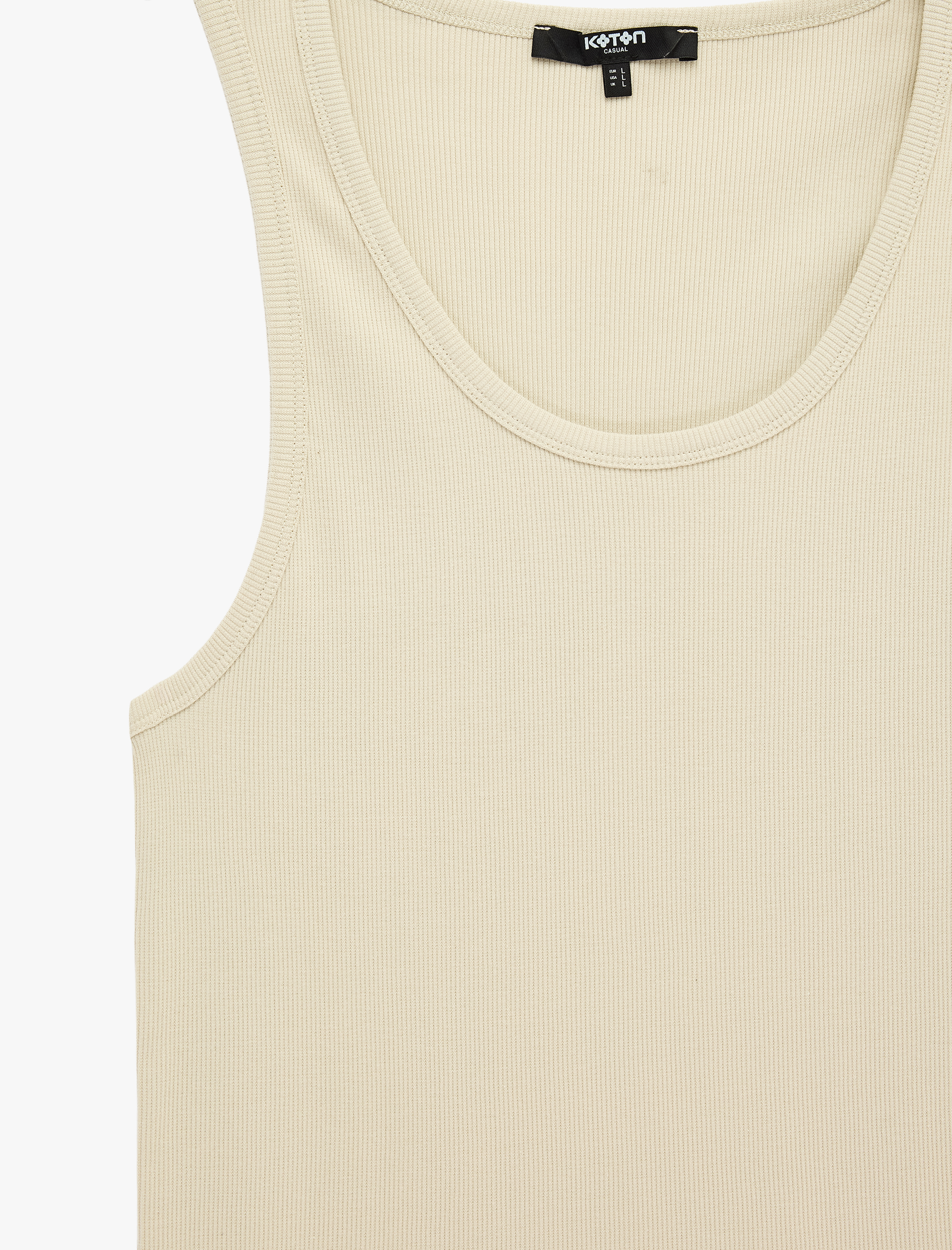   Kolsuz Pamuklu Bisiklet Yaka Slim Fit Atlet