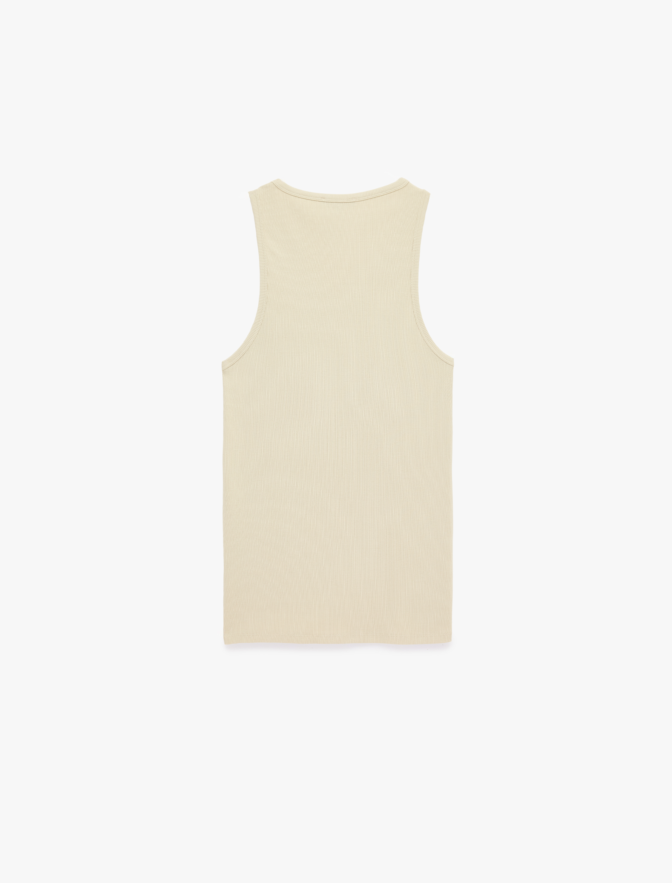   Kolsuz Pamuklu Bisiklet Yaka Slim Fit Atlet