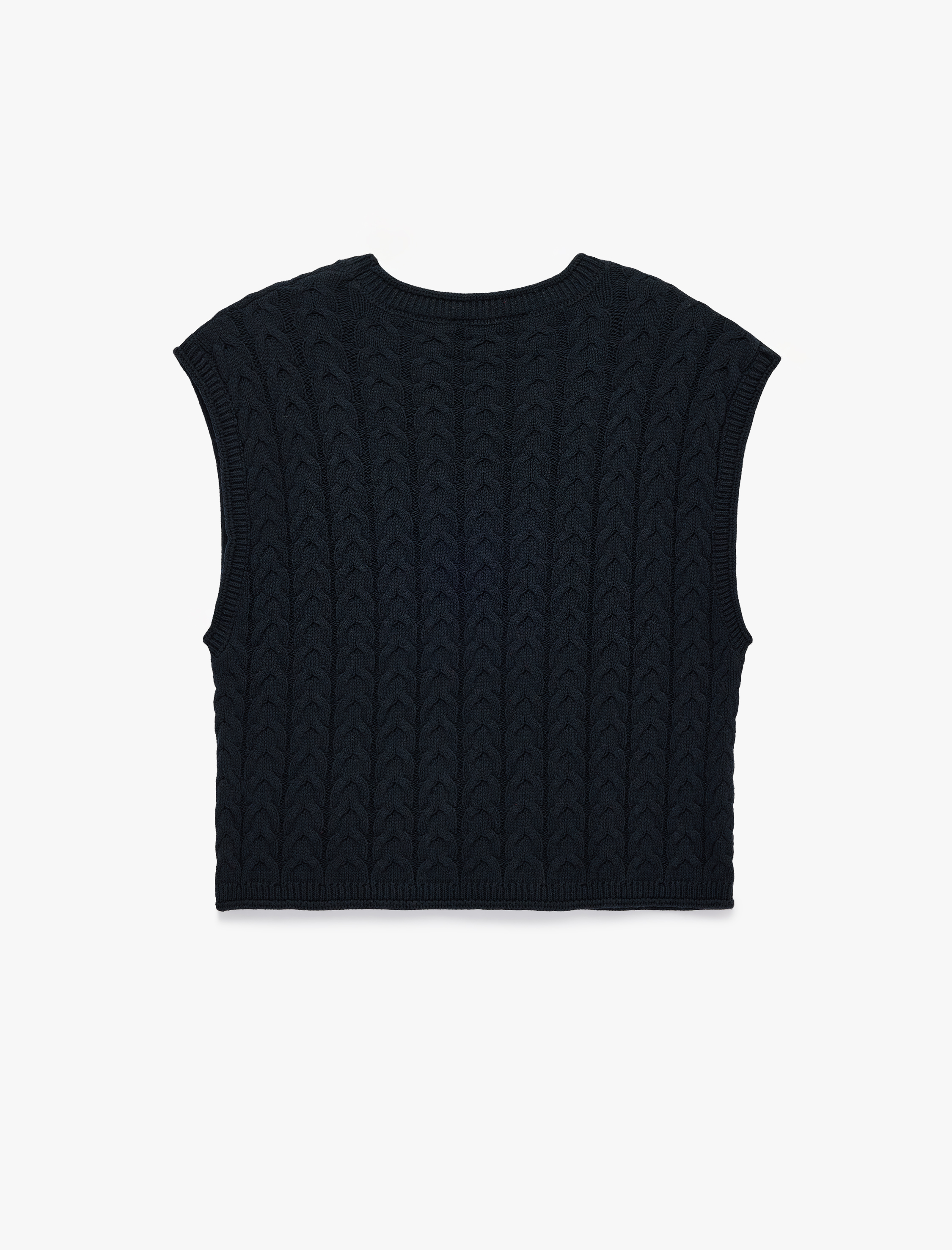   Kolsuz Bisiklet Yaka Saç Örgü Crop Süveter