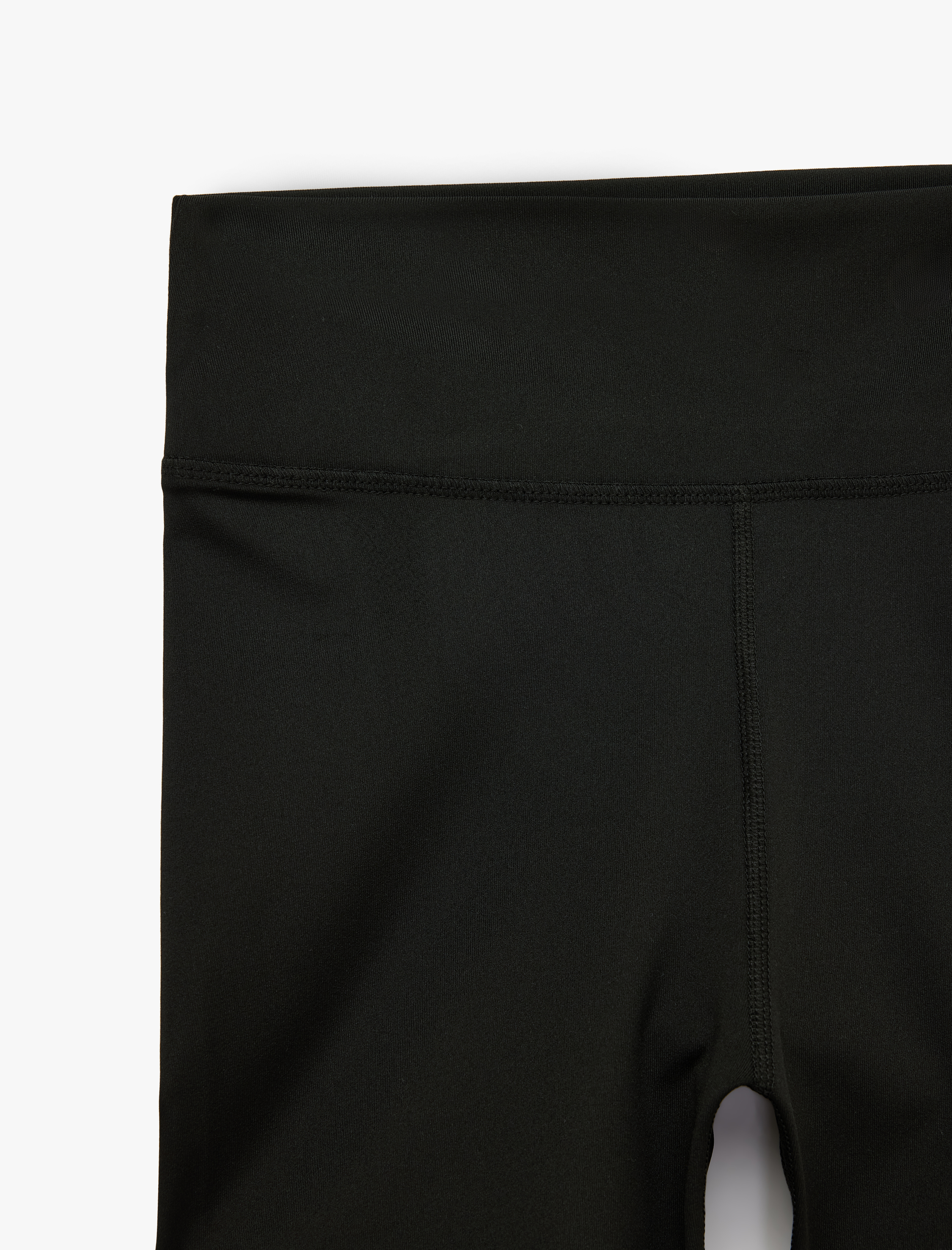   Skinny Fit Yüksek Bel Spor Biker Tayt