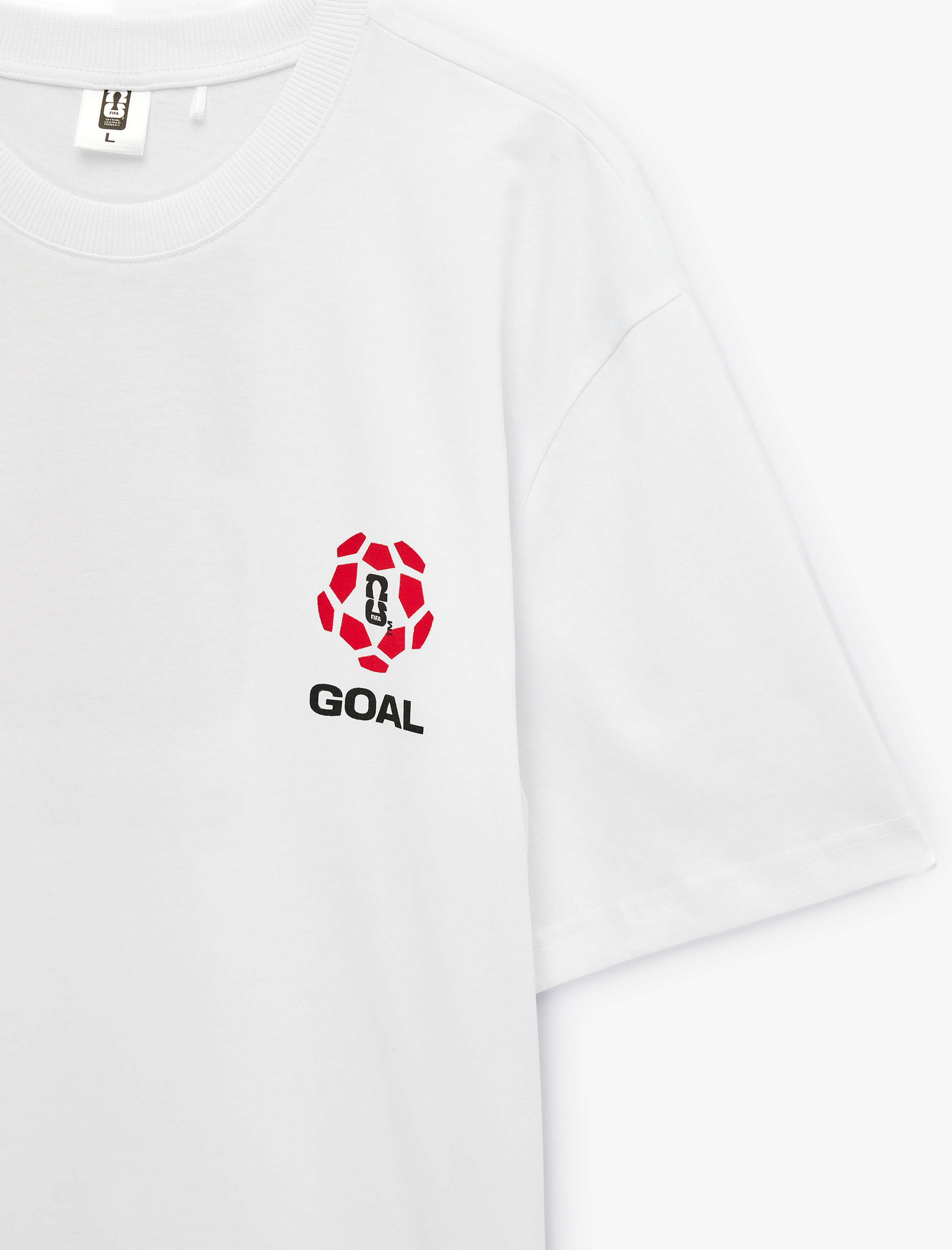   Kısa Kollu Pamuklu Bisiklet Yaka Baskılı Oversize Lisanslı Fifa 2026 Dünya Kupası Tişört