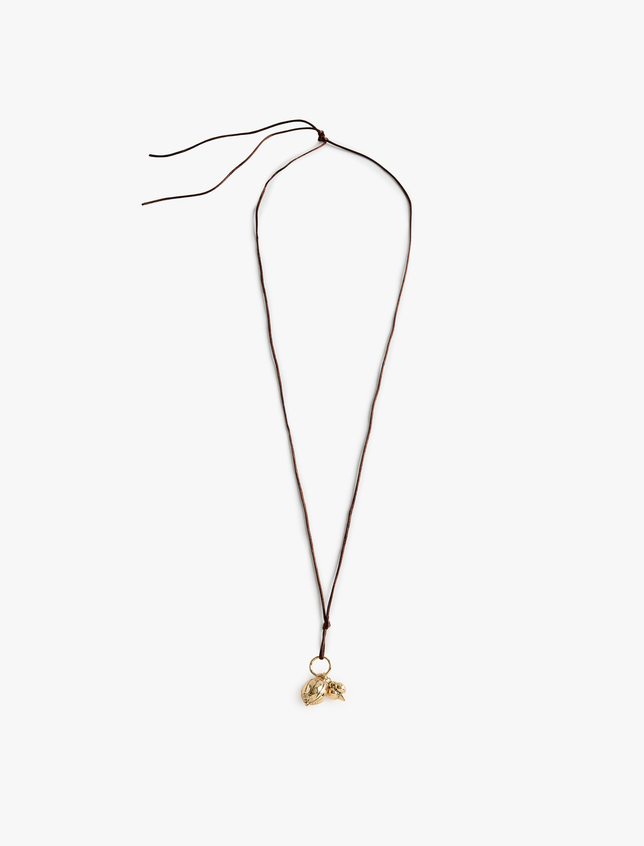  Kadın Charm Detaylı Uzun Sallantılı Kolye