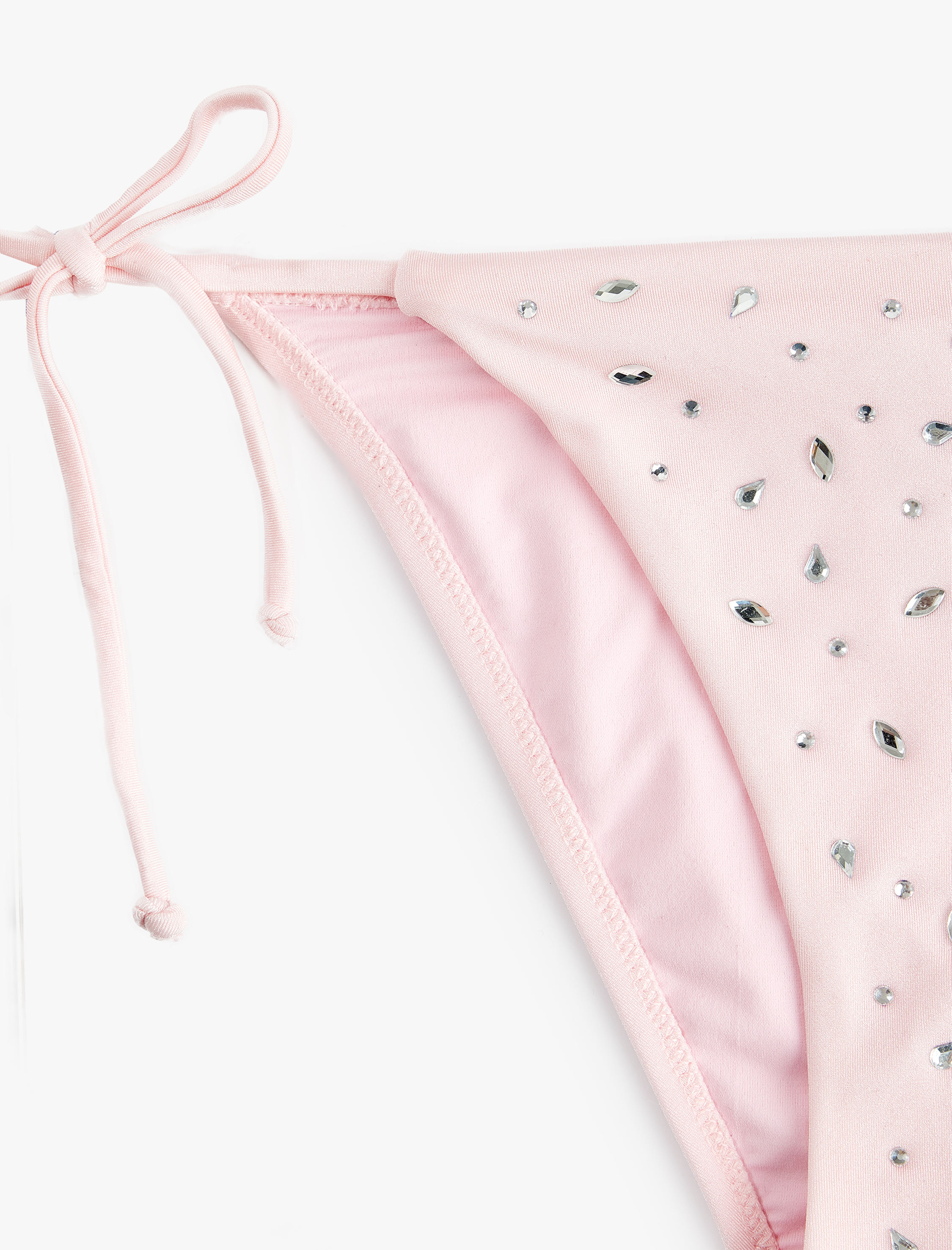   Koton X Sibil Çetinkaya - Yanları İpli Taş Detaylı Bikini Altı