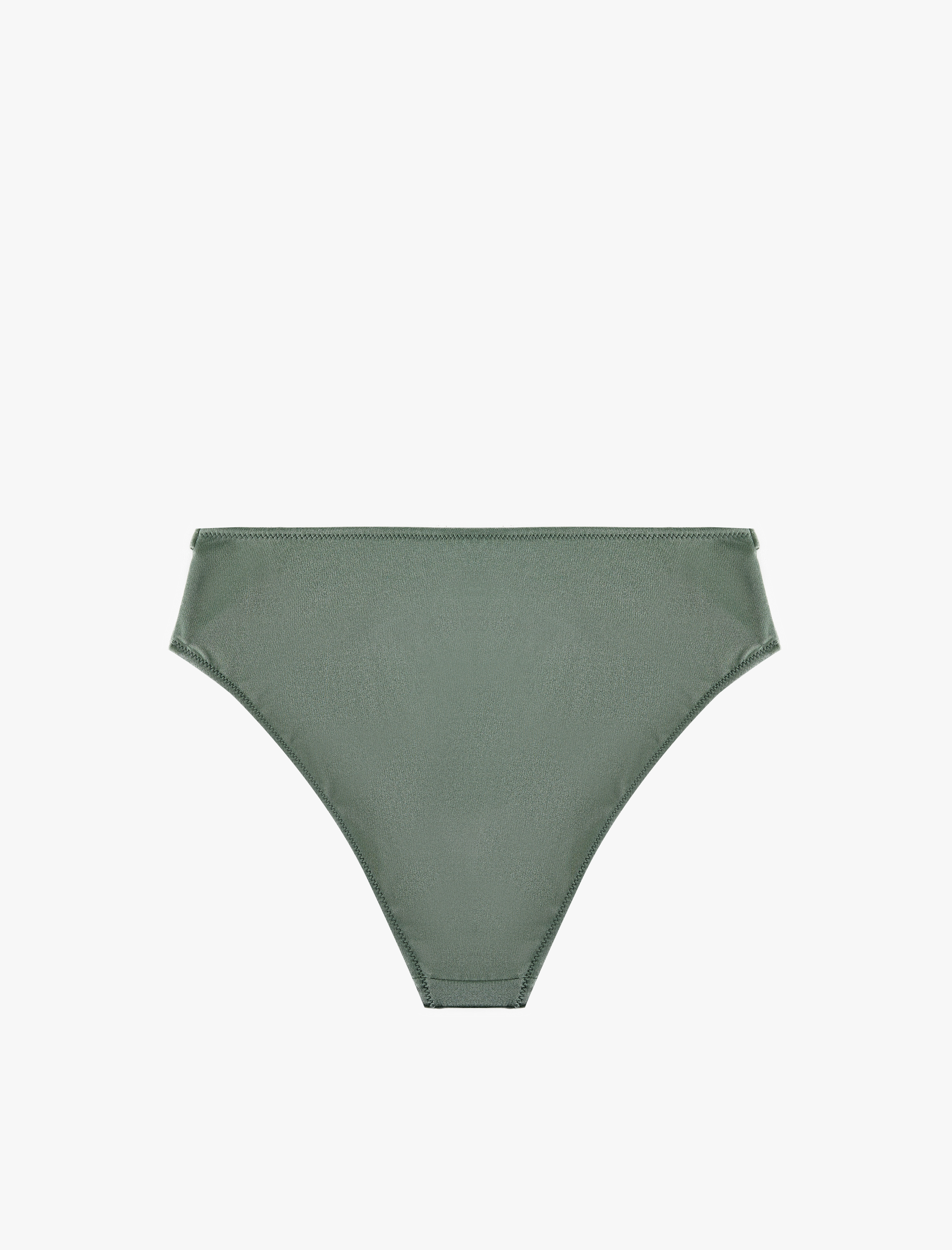   Metal Aksesuarlı Yüksek Bel Bikini Altı