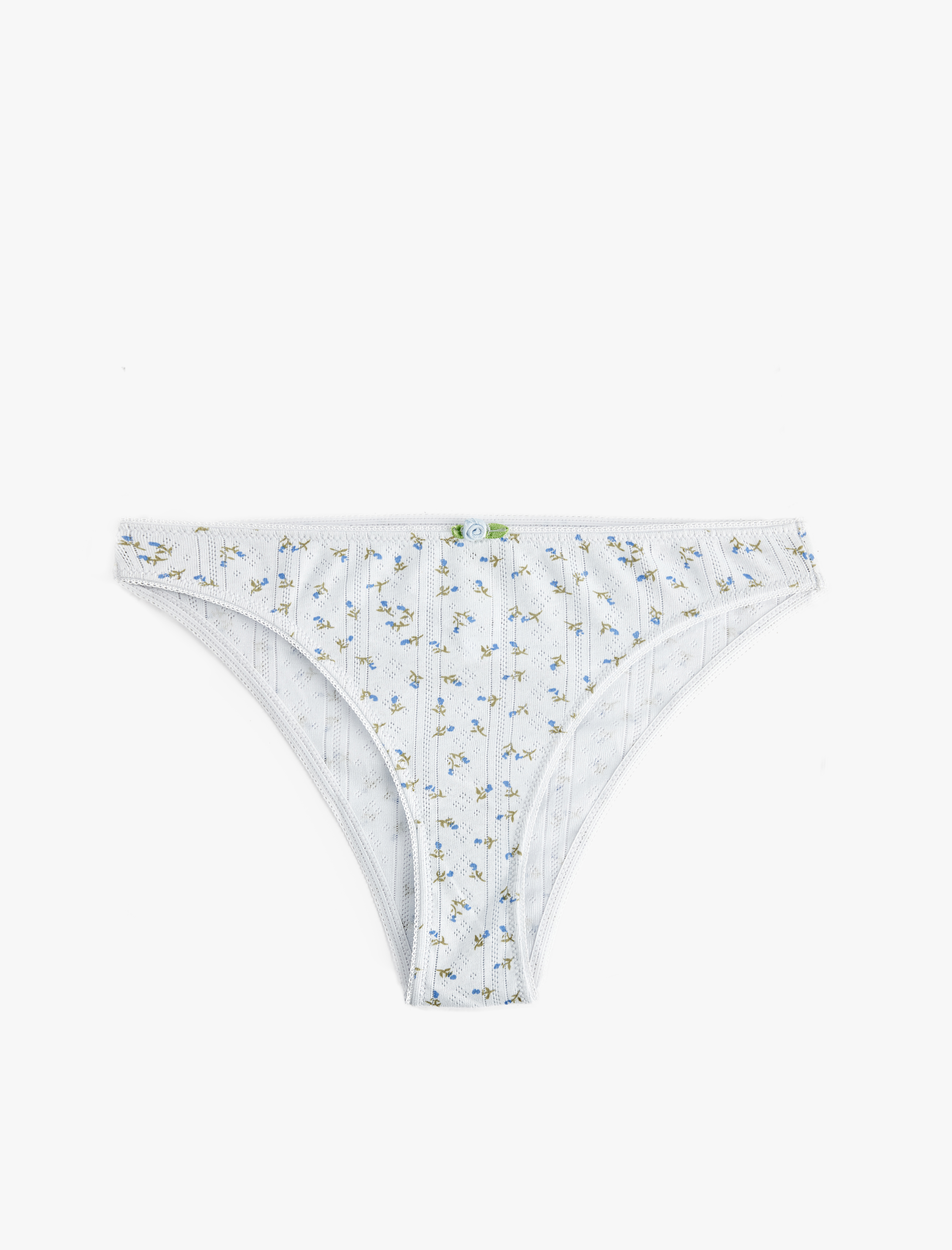   Pamuklu Çiçekli Brazilian Külot
