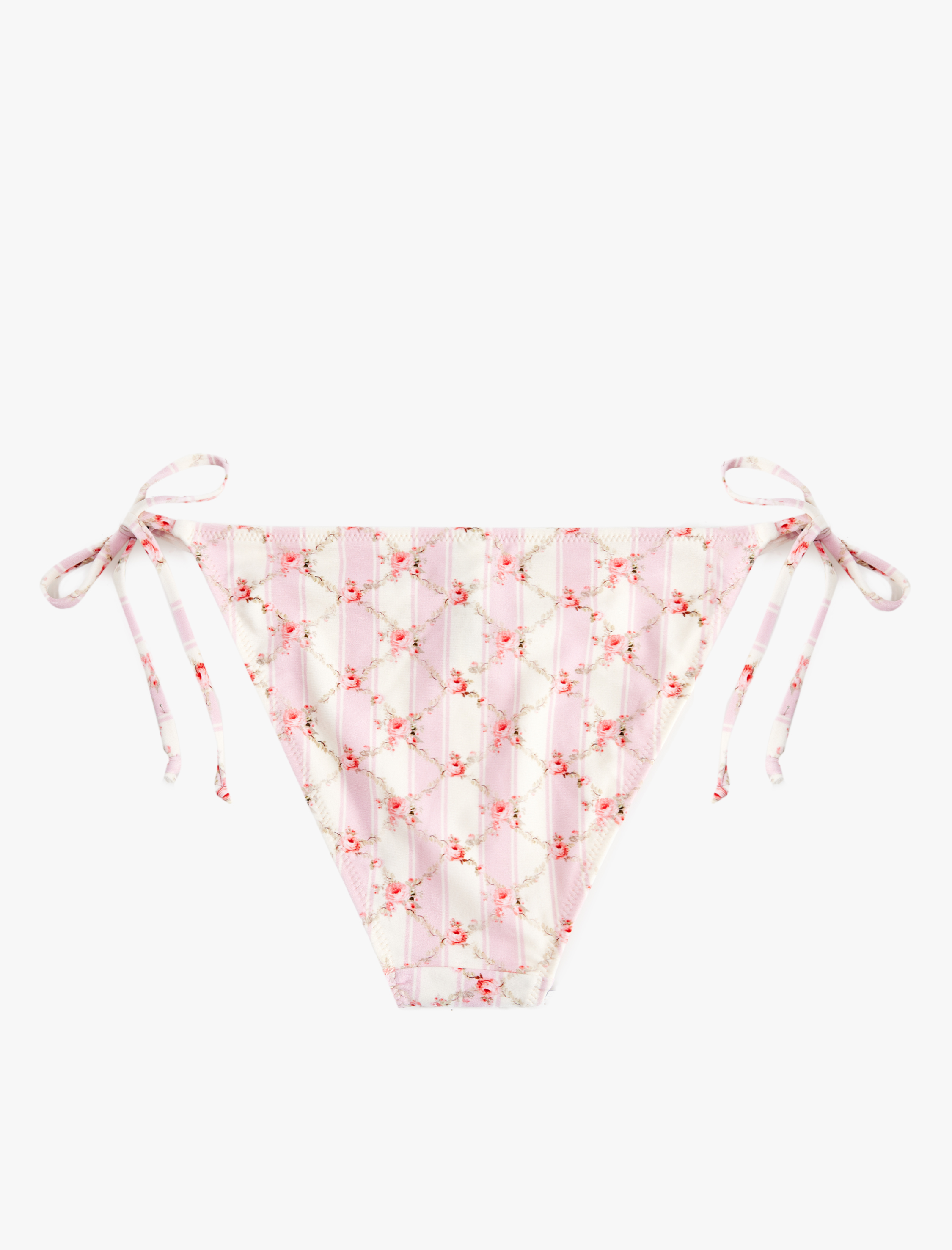  Koton X Sibil Çetinkaya - Yanları İpli Fiyonk Detaylı Çiçekli Bikini Alt