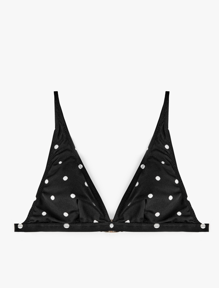  Puantiye Desenli Bralet Bikini Üst