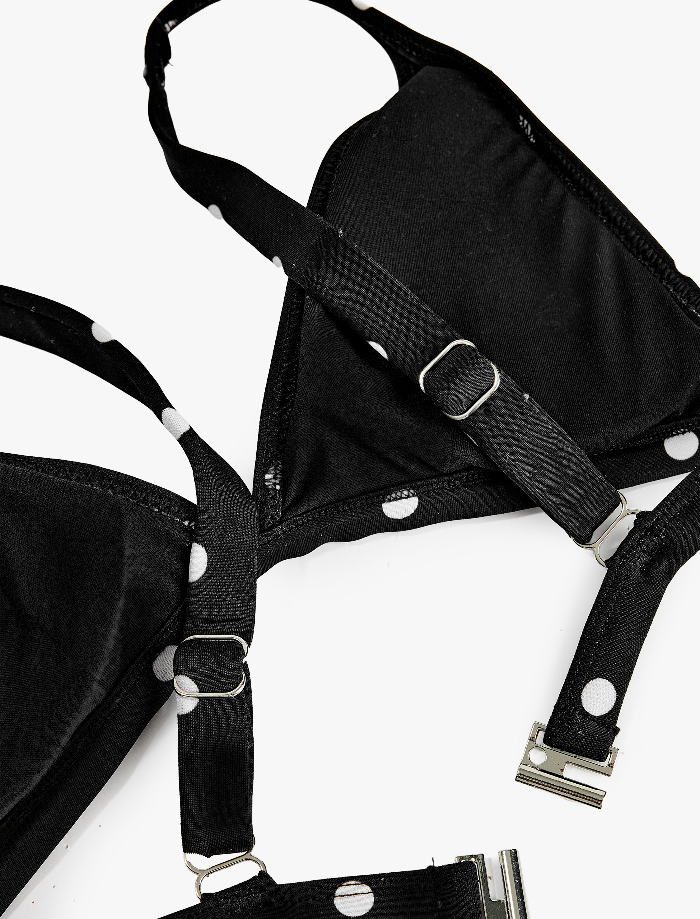   Puantiye Desenli Bralet Bikini Üst