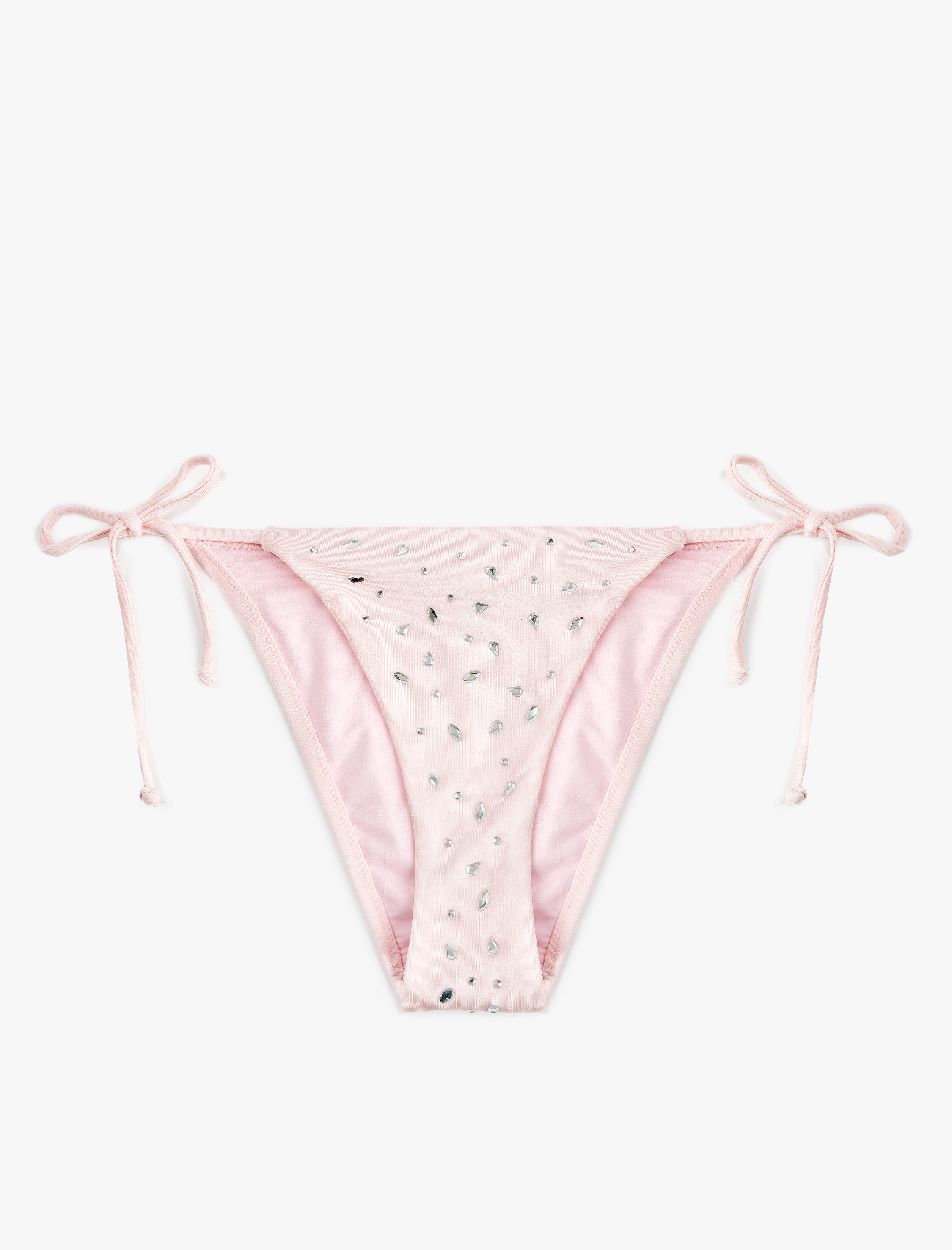   Koton X Sibil Çetinkaya - Yanları İpli Taş Detaylı Bikini Altı