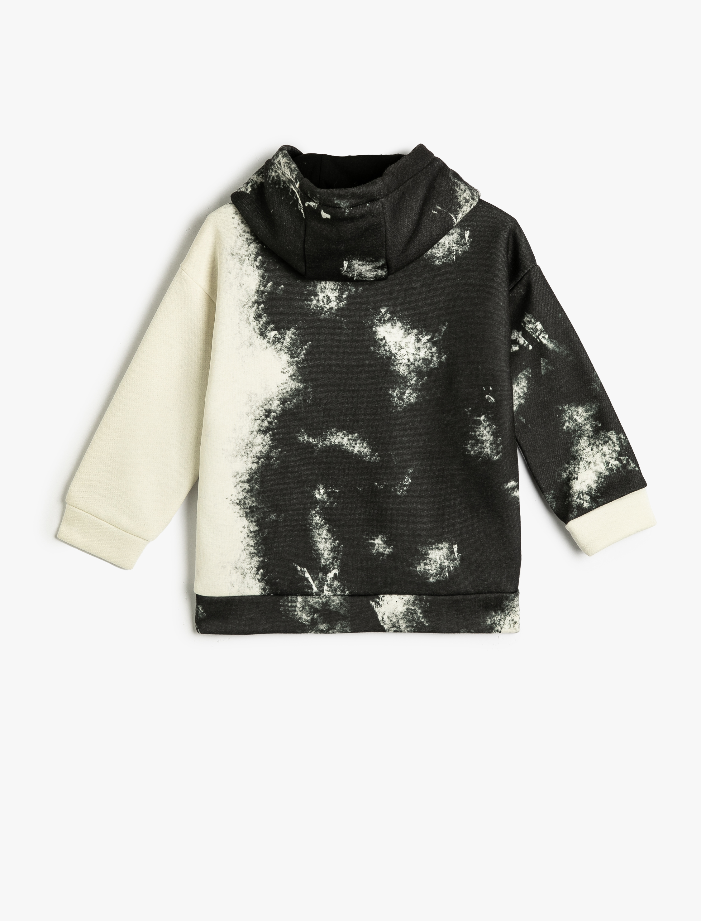  Erkek Çocuk Kapüşonlu Sweatshirt Renk Geçişli Cep Detaylı