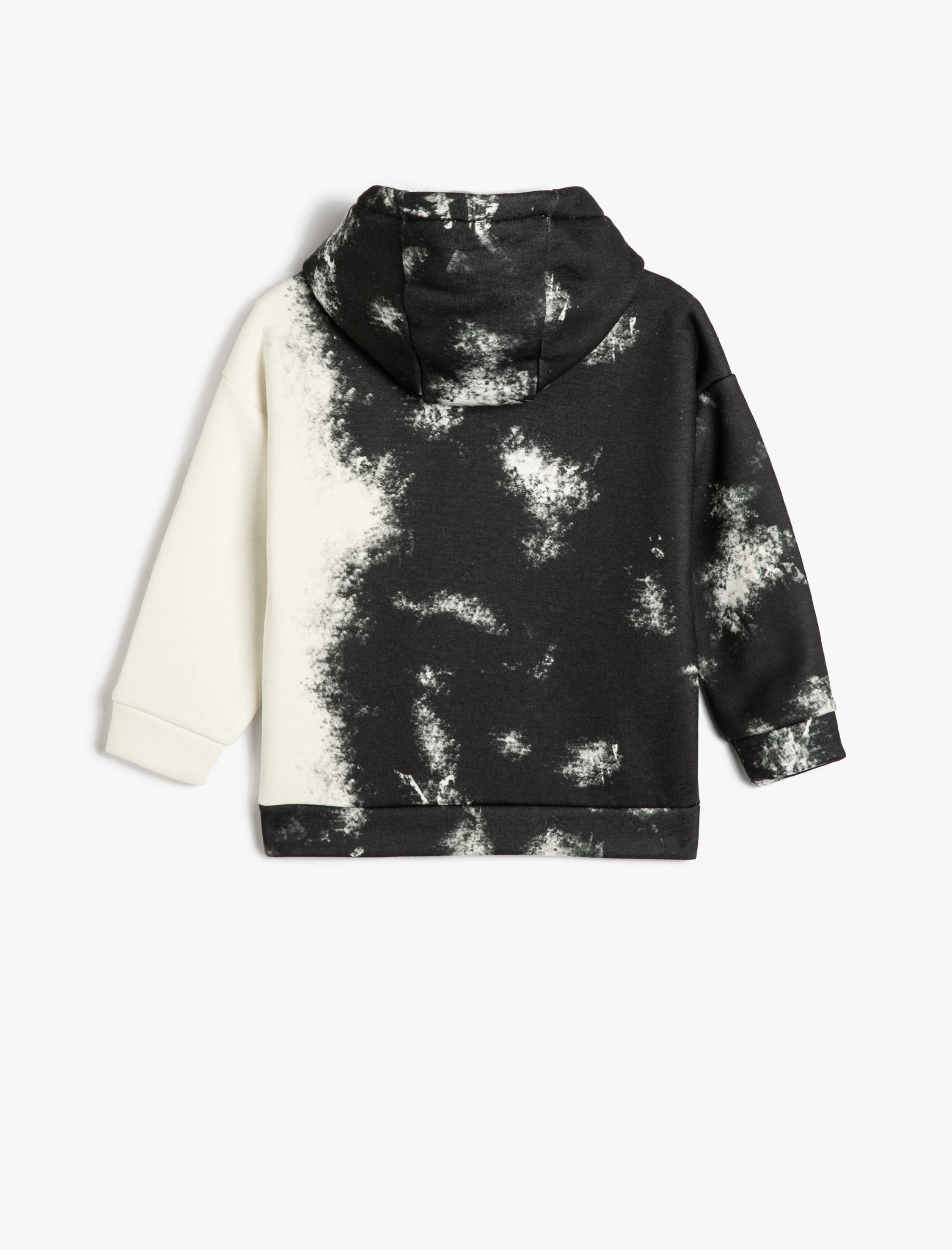  Erkek Çocuk Kapüşonlu Sweatshirt Renk Geçişli Cep Detaylı