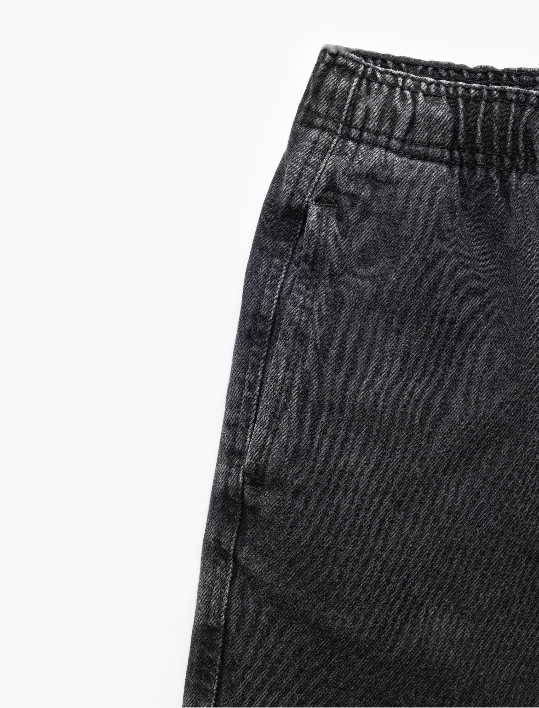   Oversize Kot Şort Bermuda Cep Detaylı Pamuklu