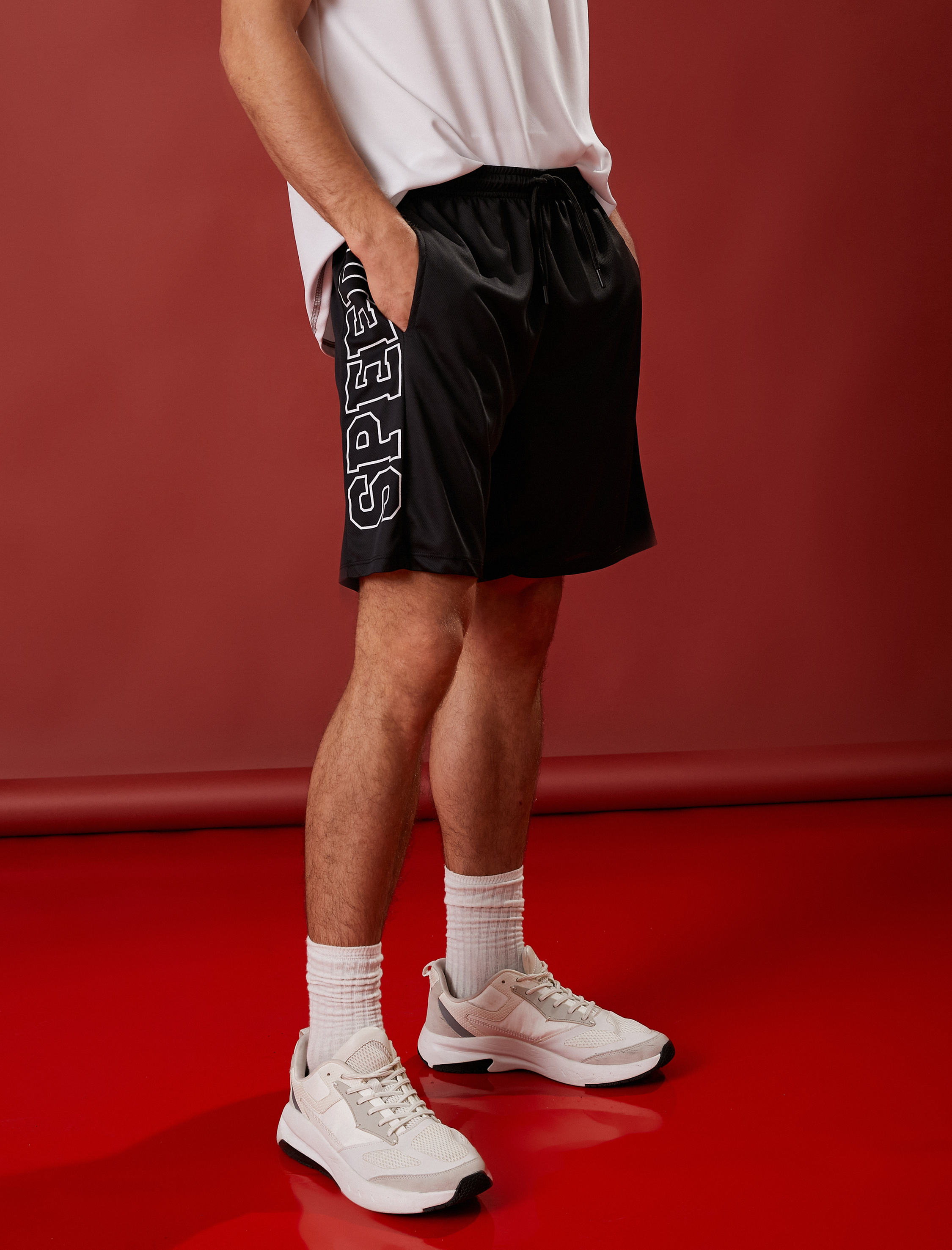   Baskılı Spor Şort
