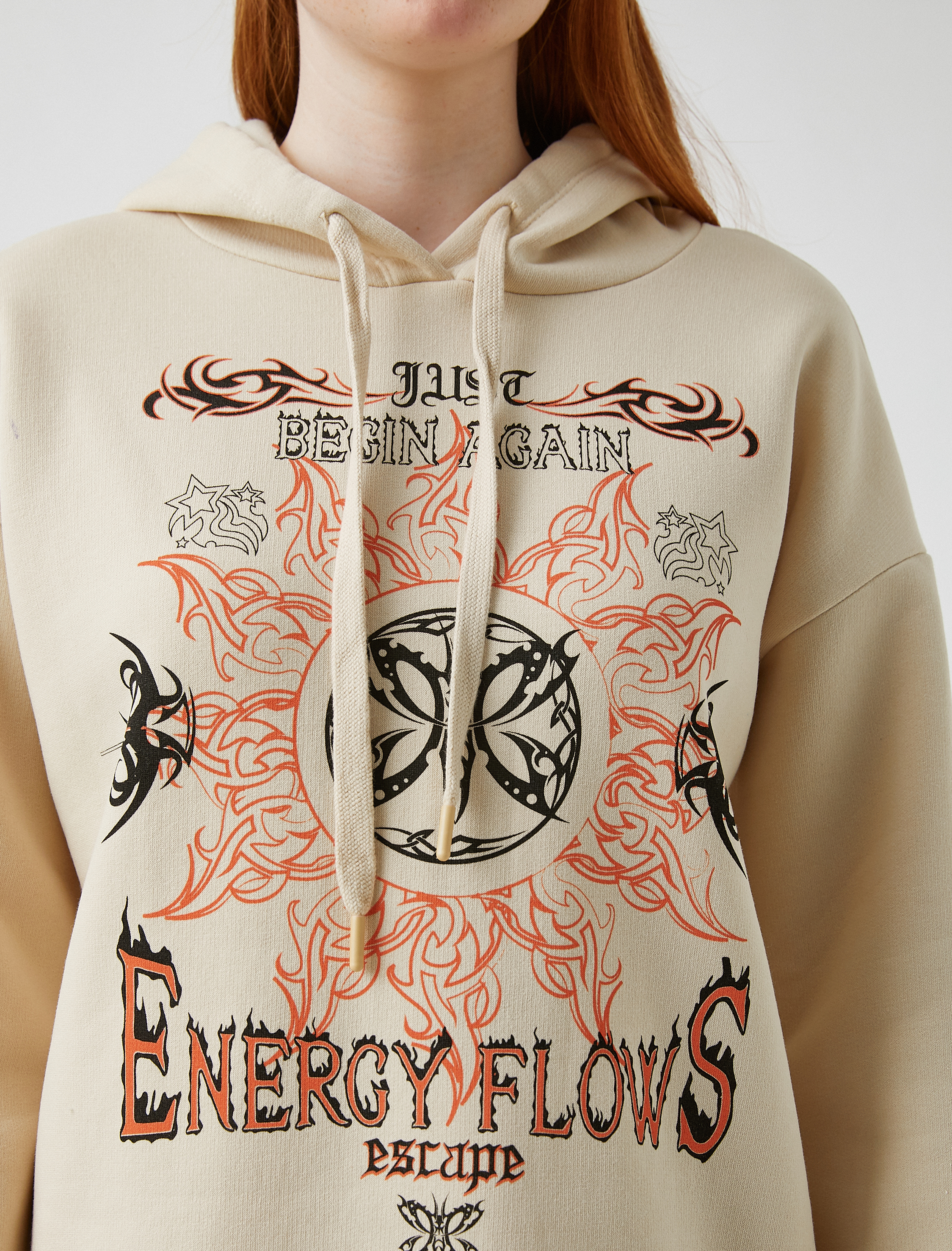   Baskılı Uzun Kollu Sweatshirt
