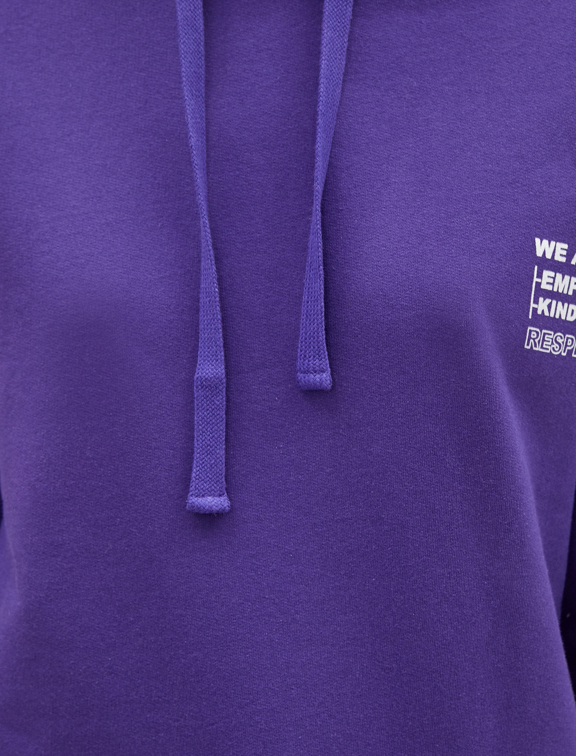   Pamuklu Kapüşonlu Yazılı Baskılı Sweatshirt