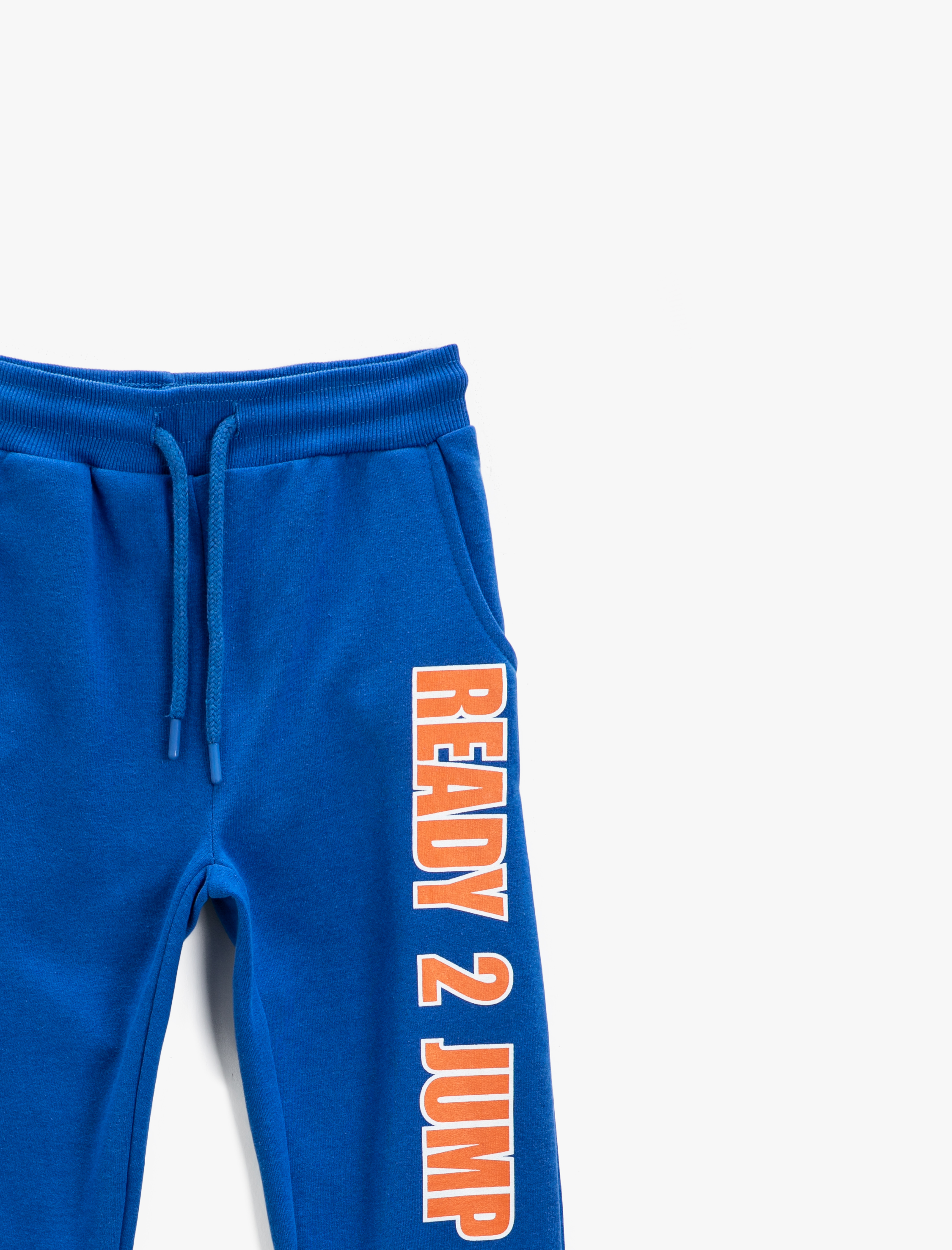  Erkek Çocuk Slogan Baskılı Jogger Eşofman Altı Pamuklu