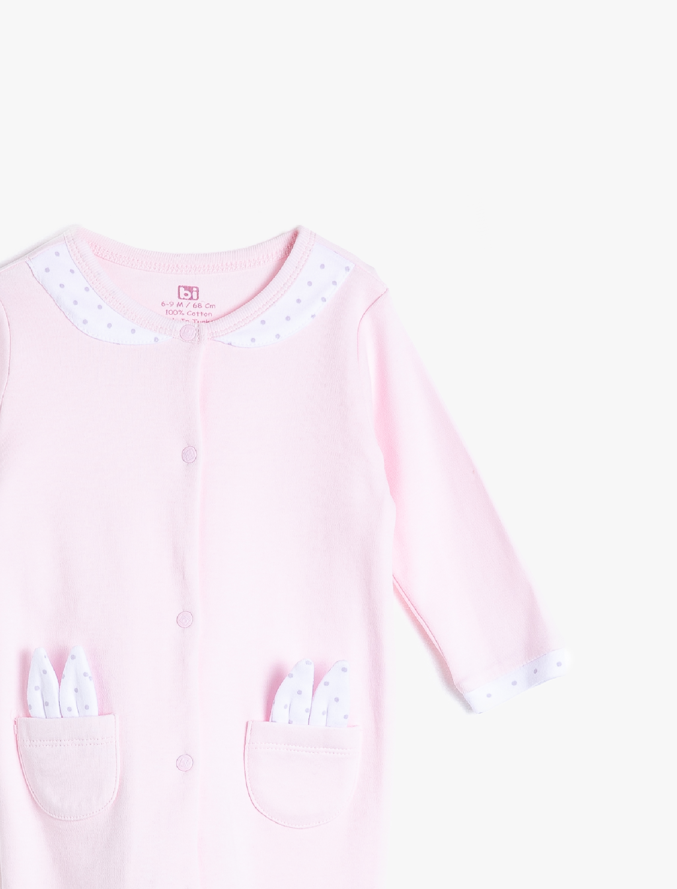  Kız Bebek Bibaby Uzun Kollu Tulum Pamuklu