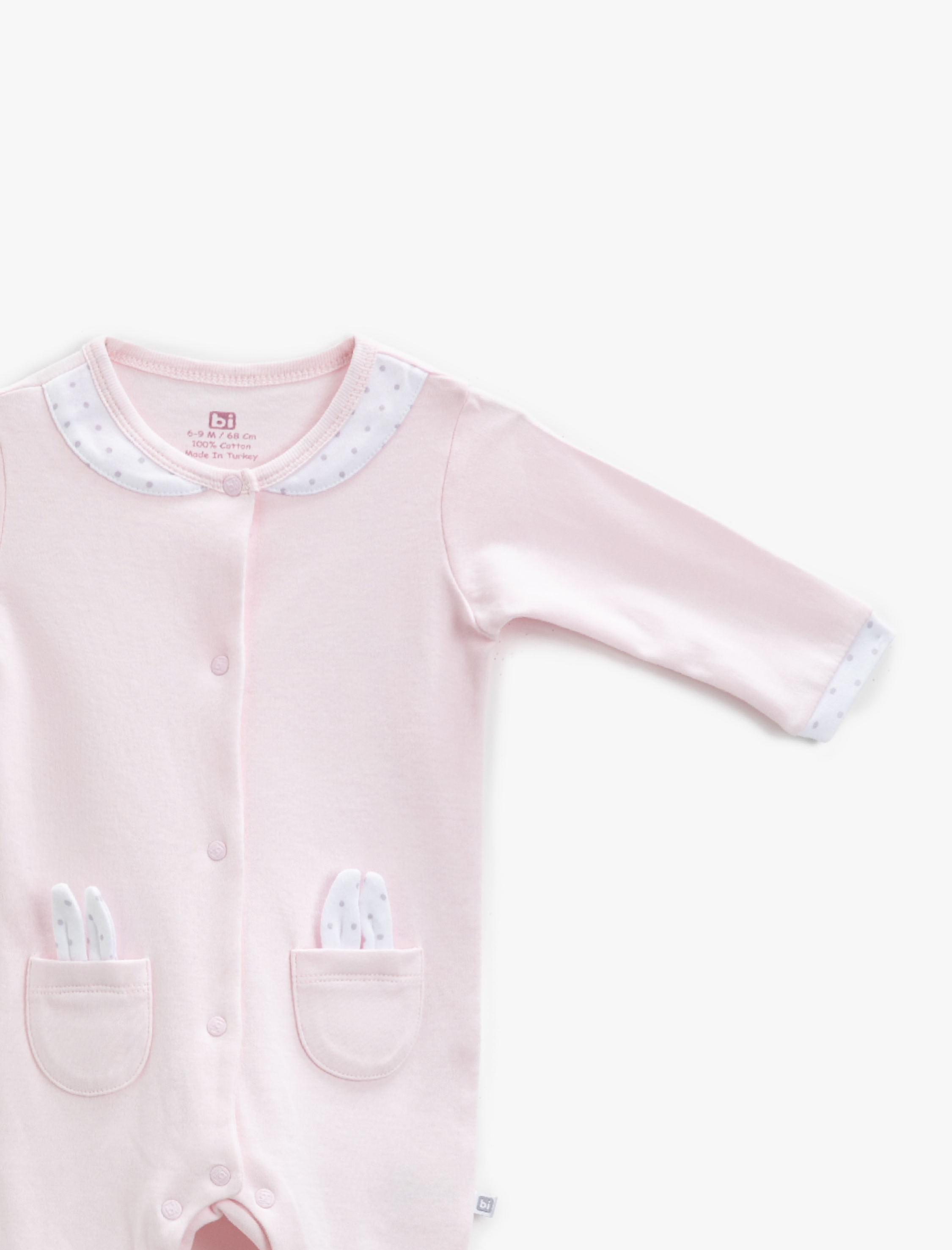  Kız Bebek Bibaby Uzun Kollu Tulum Pamuklu
