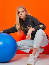 Oversize Rick and Morty Lisanslı Baskılı Sweatshirt İçi Polarlı