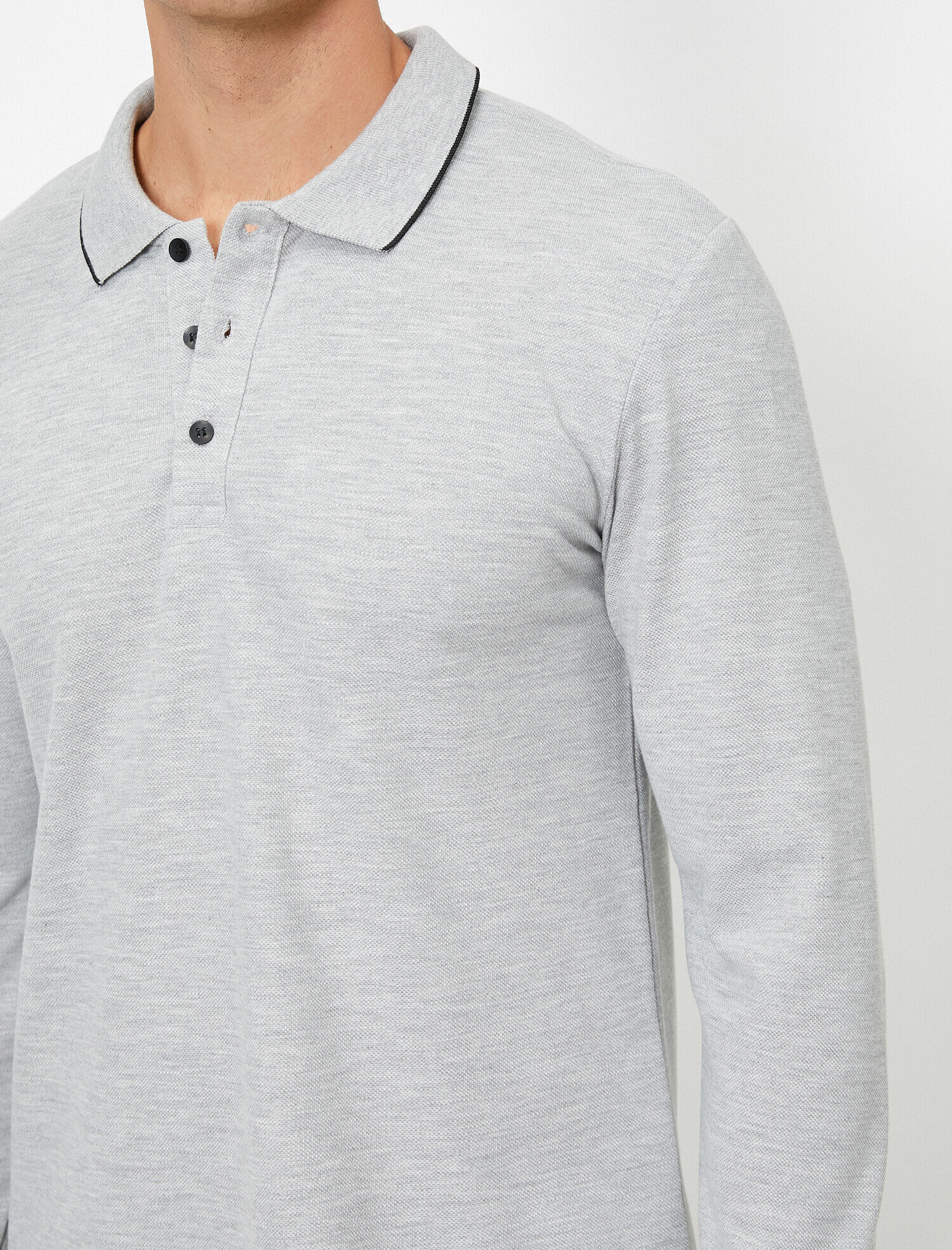   Polo Yaka Tişört Slim Fit Kısa Kollu Düğmeli