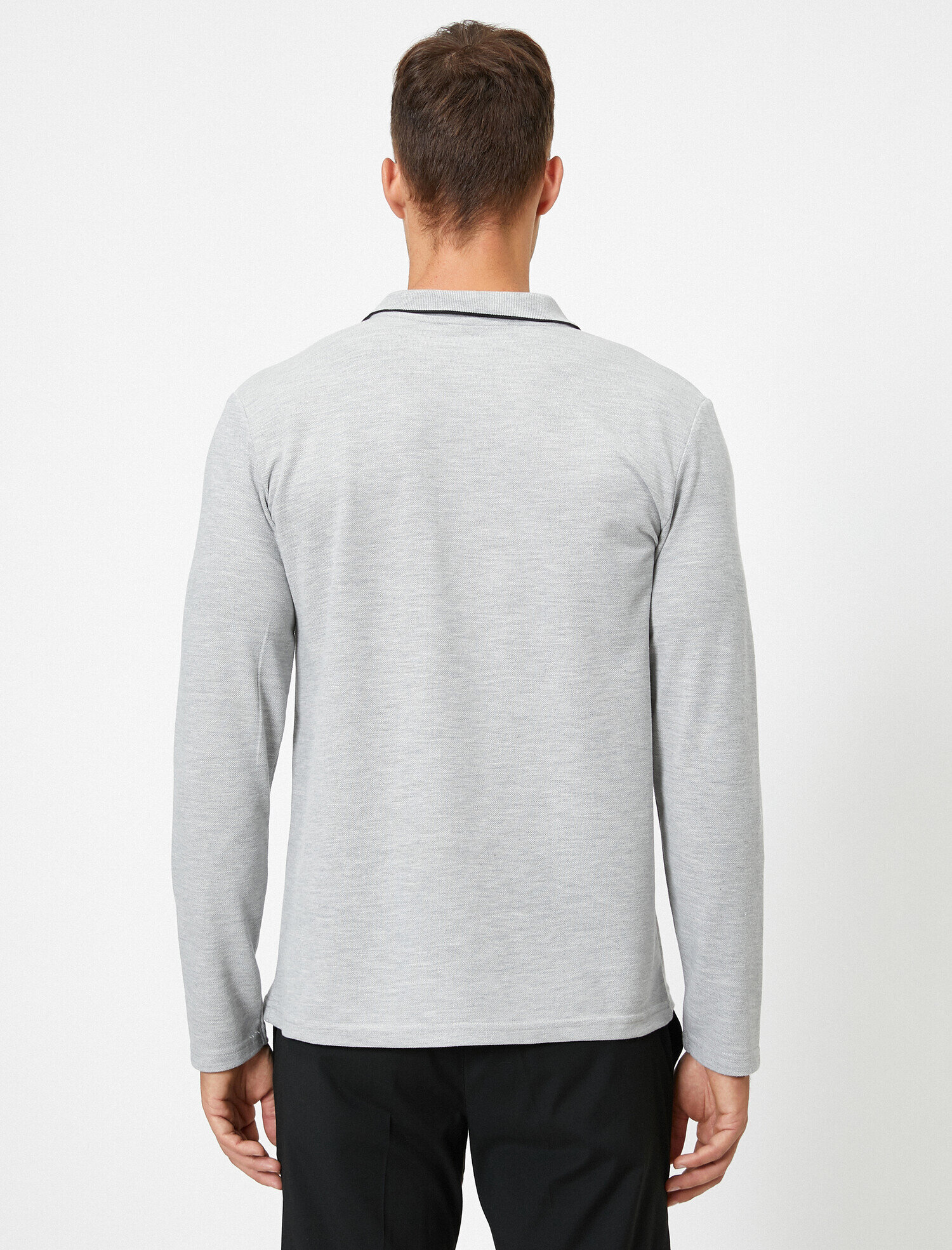   Polo Yaka Tişört Slim Fit Kısa Kollu Düğmeli