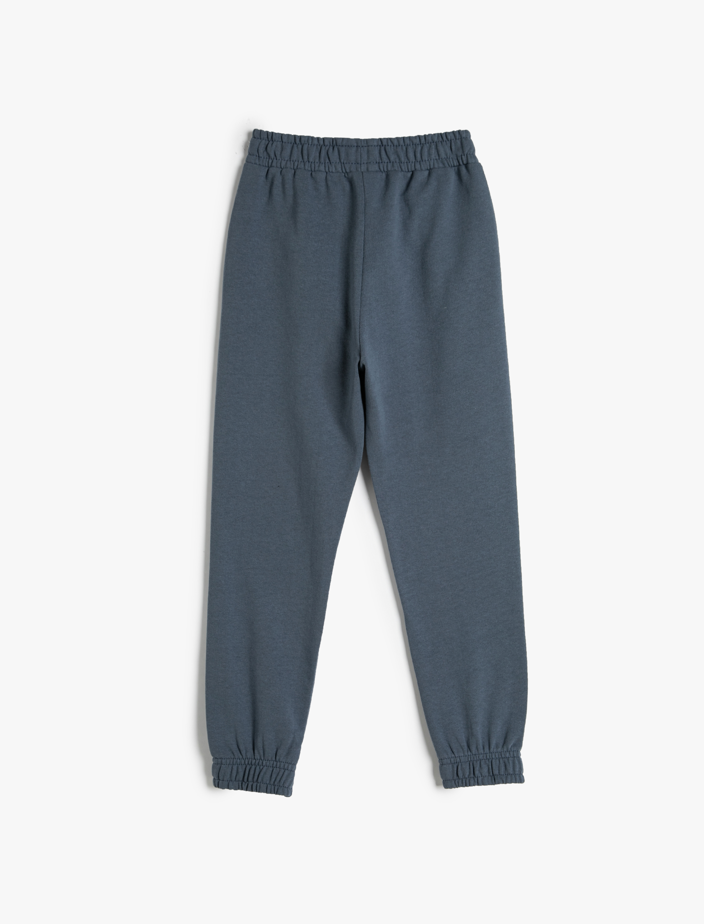  Kız Çocuk Basic Jogger Eşofman Altı Şardonlu Cepli Beli Lastikli Pamuklu Şardonlu